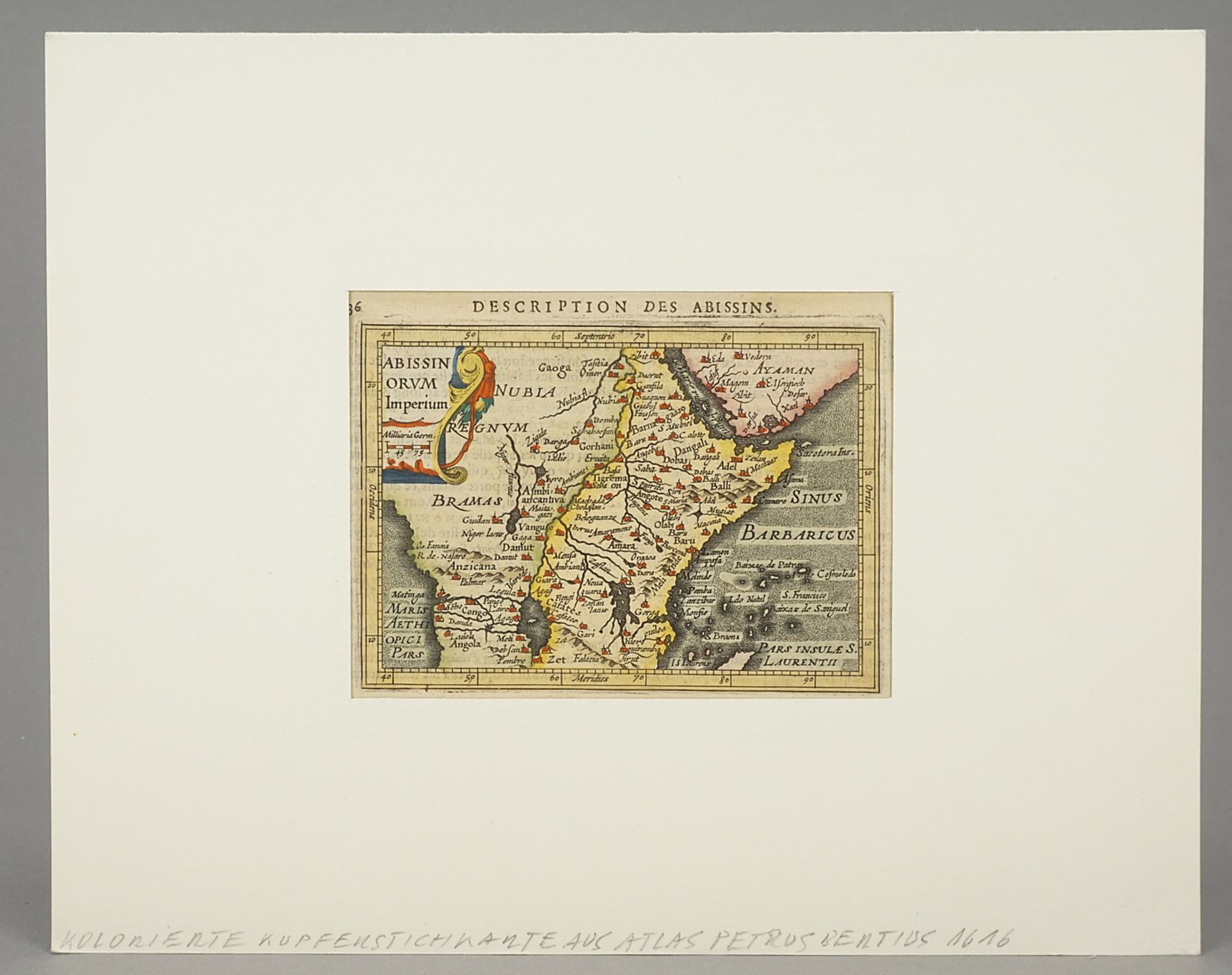 "Abissinorum Imperium" (Karte vom Abessinischen Reich) - Bild 2 aus 3
