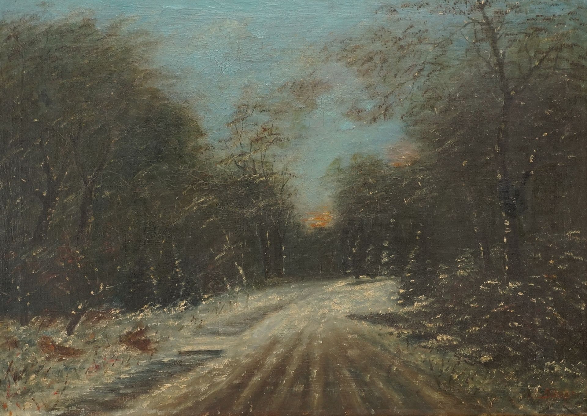 Friedrich Schaper,  "Winterwaldweg"