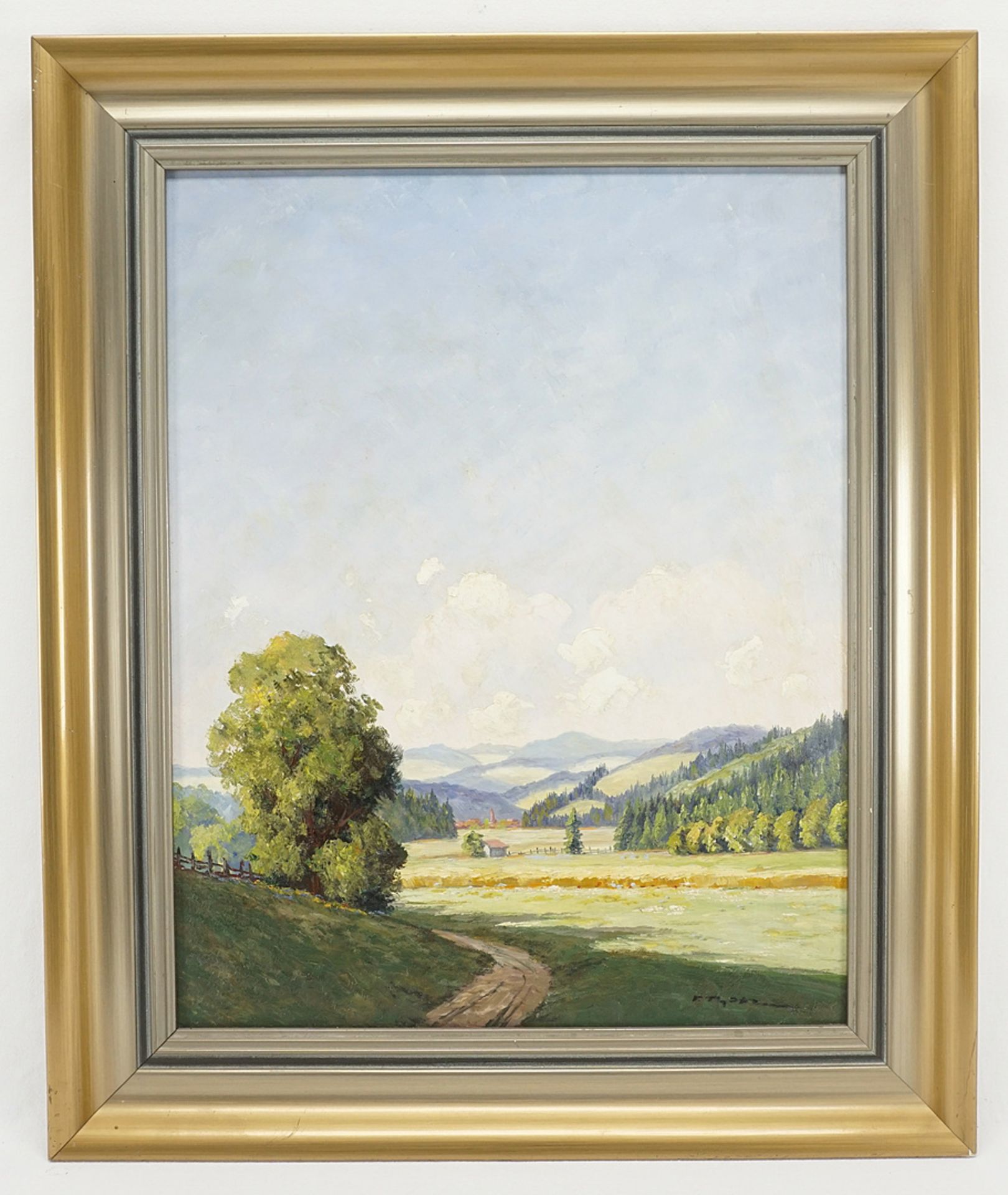 Fritz Thate,  "Wanderweg im Harz" - Bild 2 aus 4