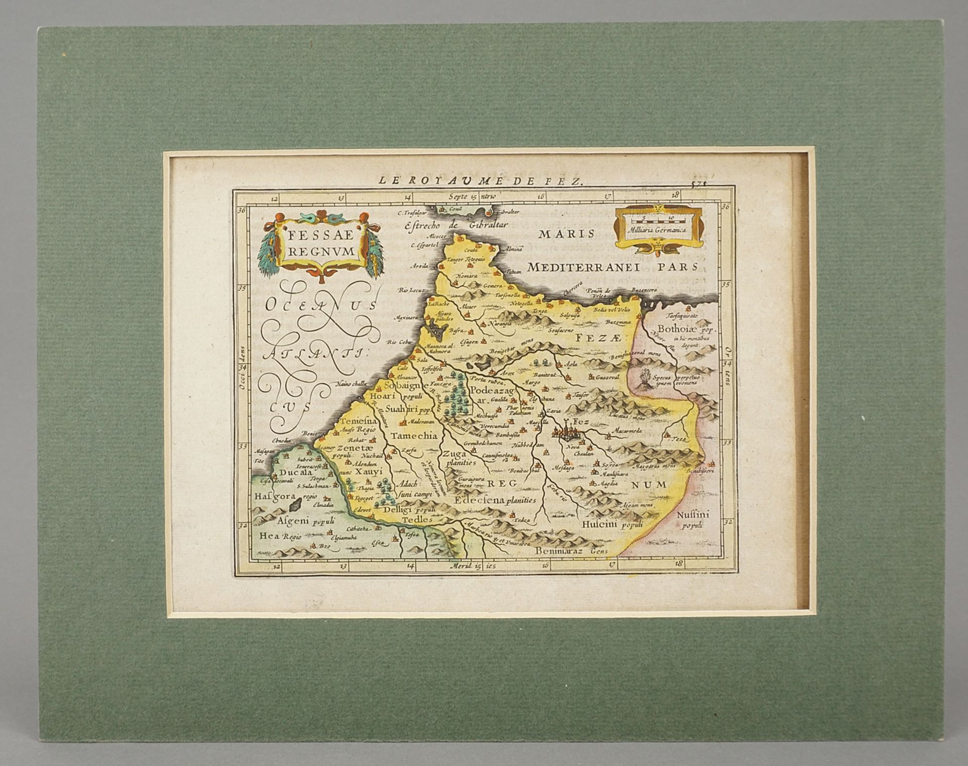 Gerhard Mercator (1512-1594), "Le Royaume de Fez" (Map of Morocco) - Image 2 of 4