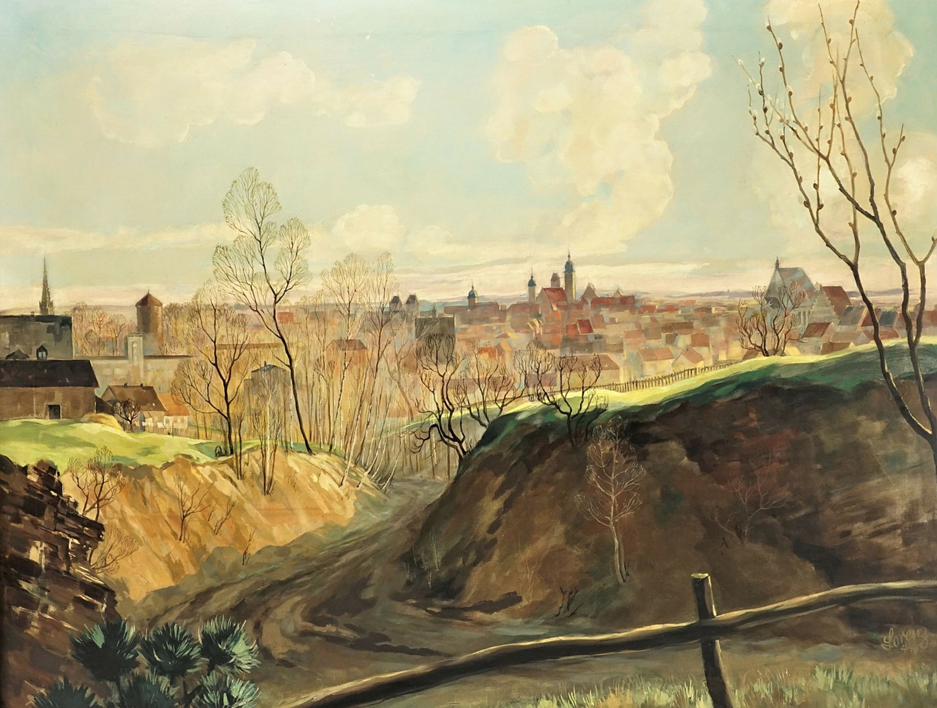 Ernst Hugo Lorenz-Murowana, Stadtansicht im Frühjahr