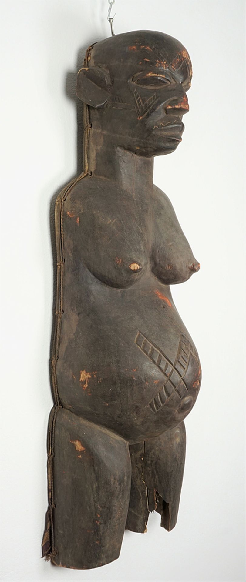 Torso of a pregnant female Bene Lulua (?) figure, DR Congo