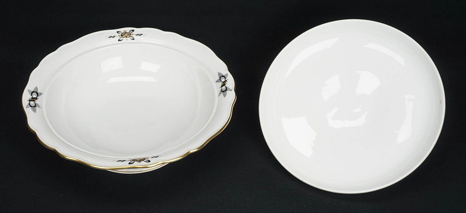 Meissen dining service  for 6 persons with black dragon - Image 2 of 4
