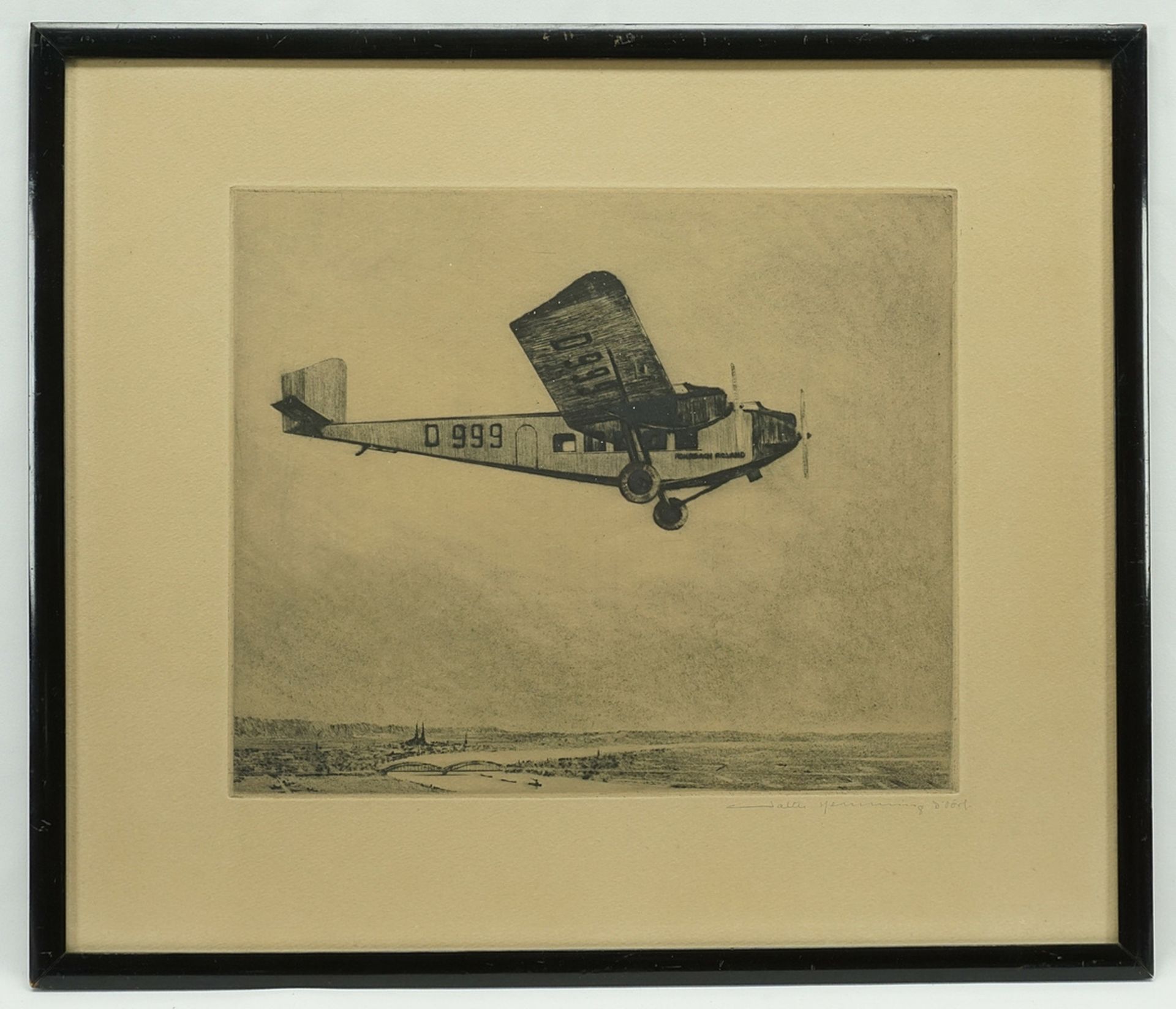 Walter Hemming (1894-1979), Airplane type Rohrbach Roland - Image 2 of 5