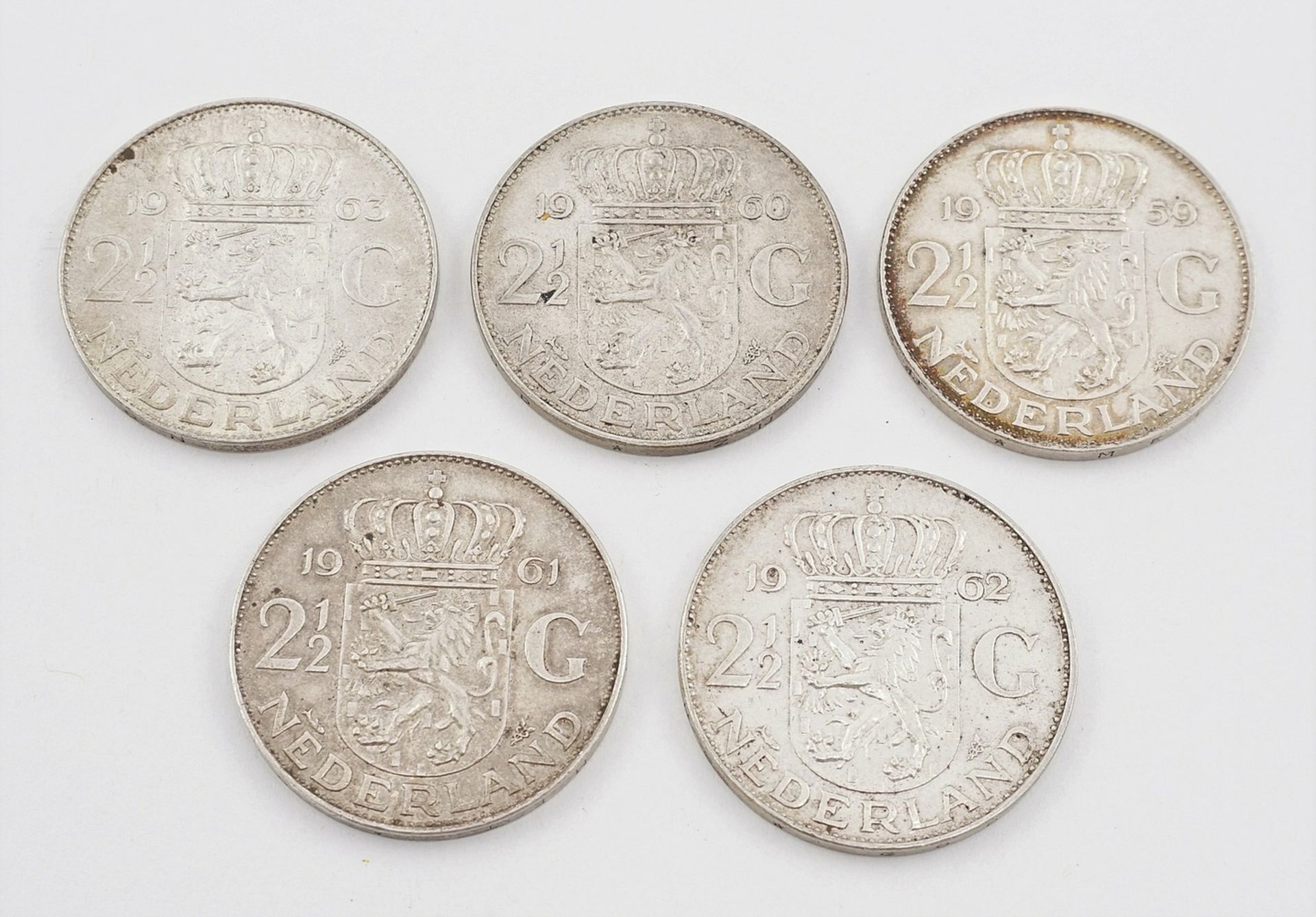 Five coinse Netherlands - Image 2 of 2