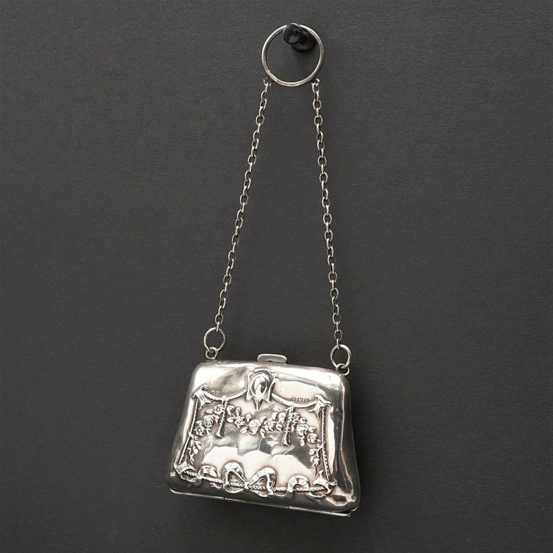 Silver wallet / bag, Art Nouveau - Image 2 of 6