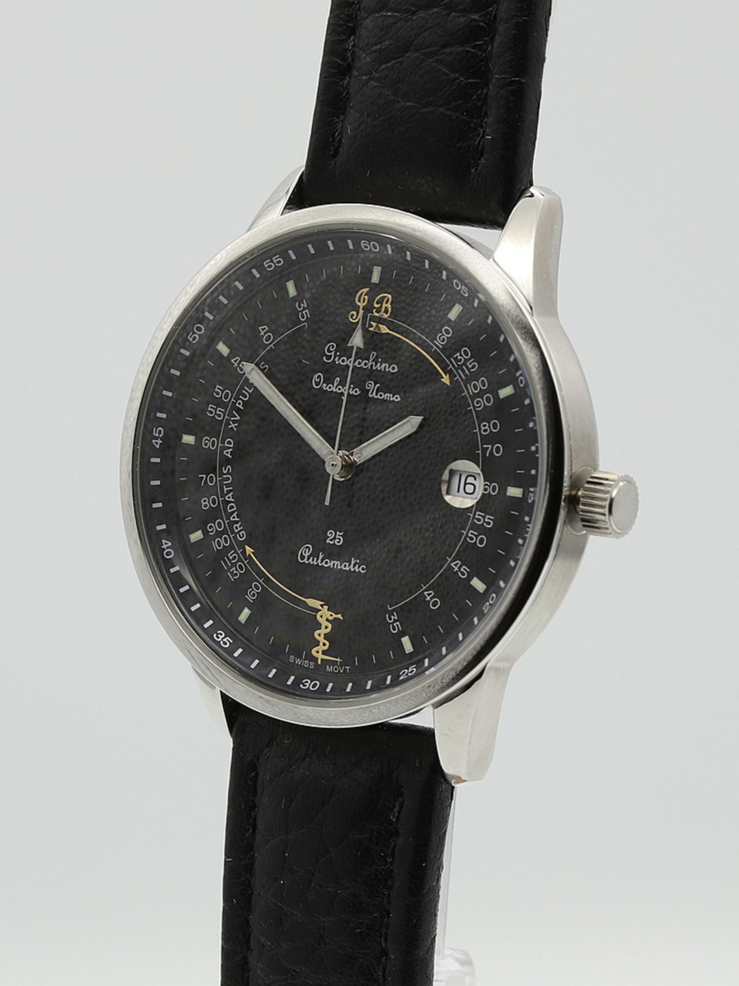 JB Gioacchino wristwatch JB3124 with pulse scale