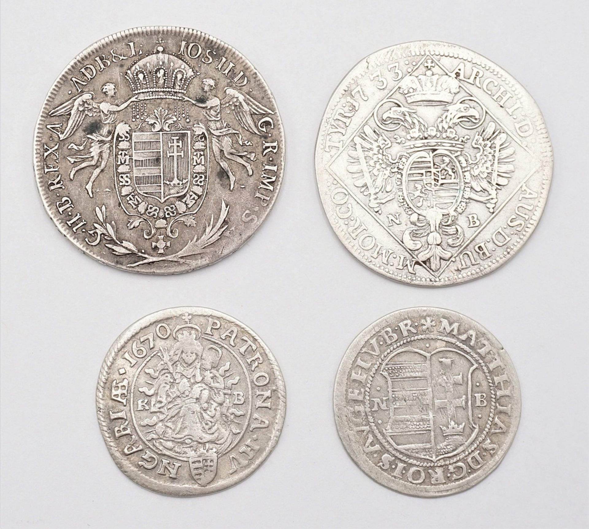 Four coins of the Roman German Empire/Hungary - Image 2 of 2