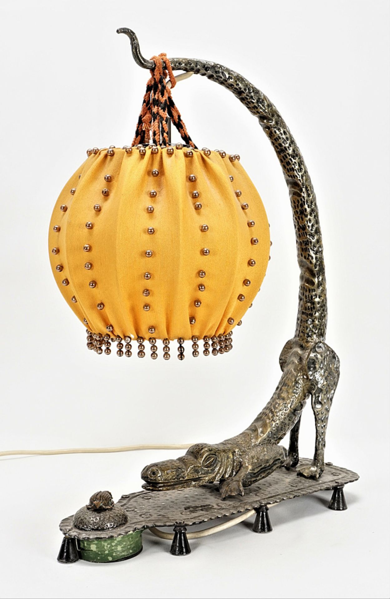 "Lizard and Beetle" table lamp, 20th century - Image 3 of 4