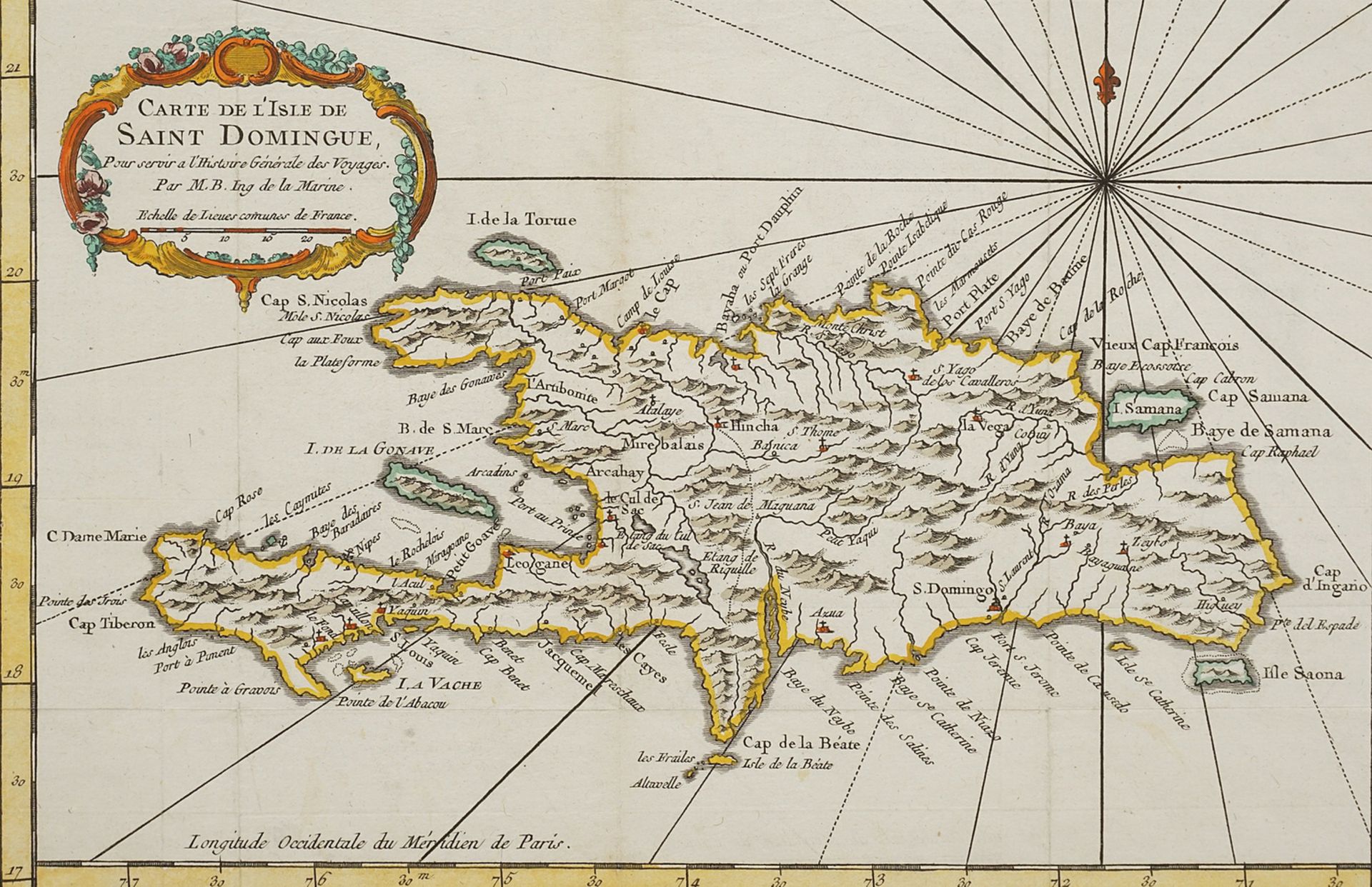 Map of the island of Saint Domingue