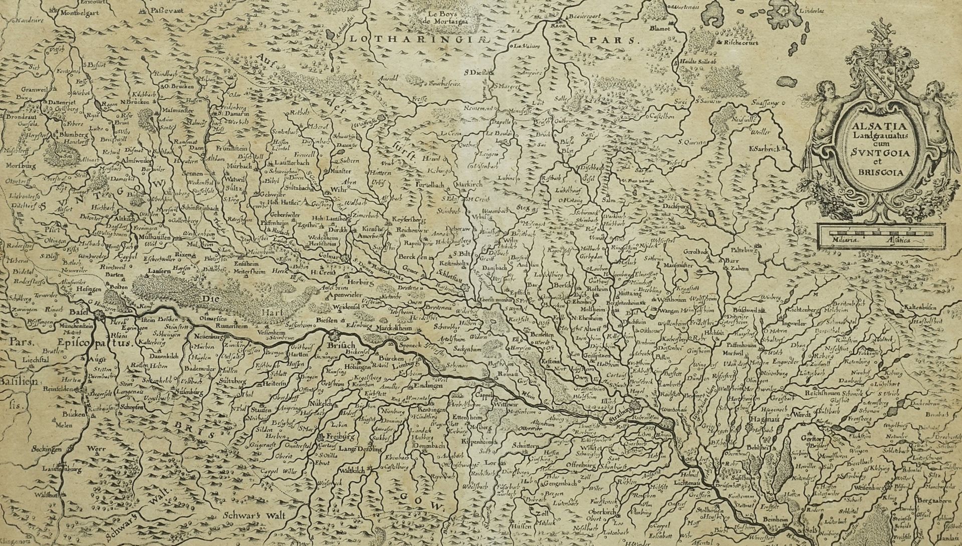 Matthäus Merian (1593-1650), Map of the Landgraviate of Alsace