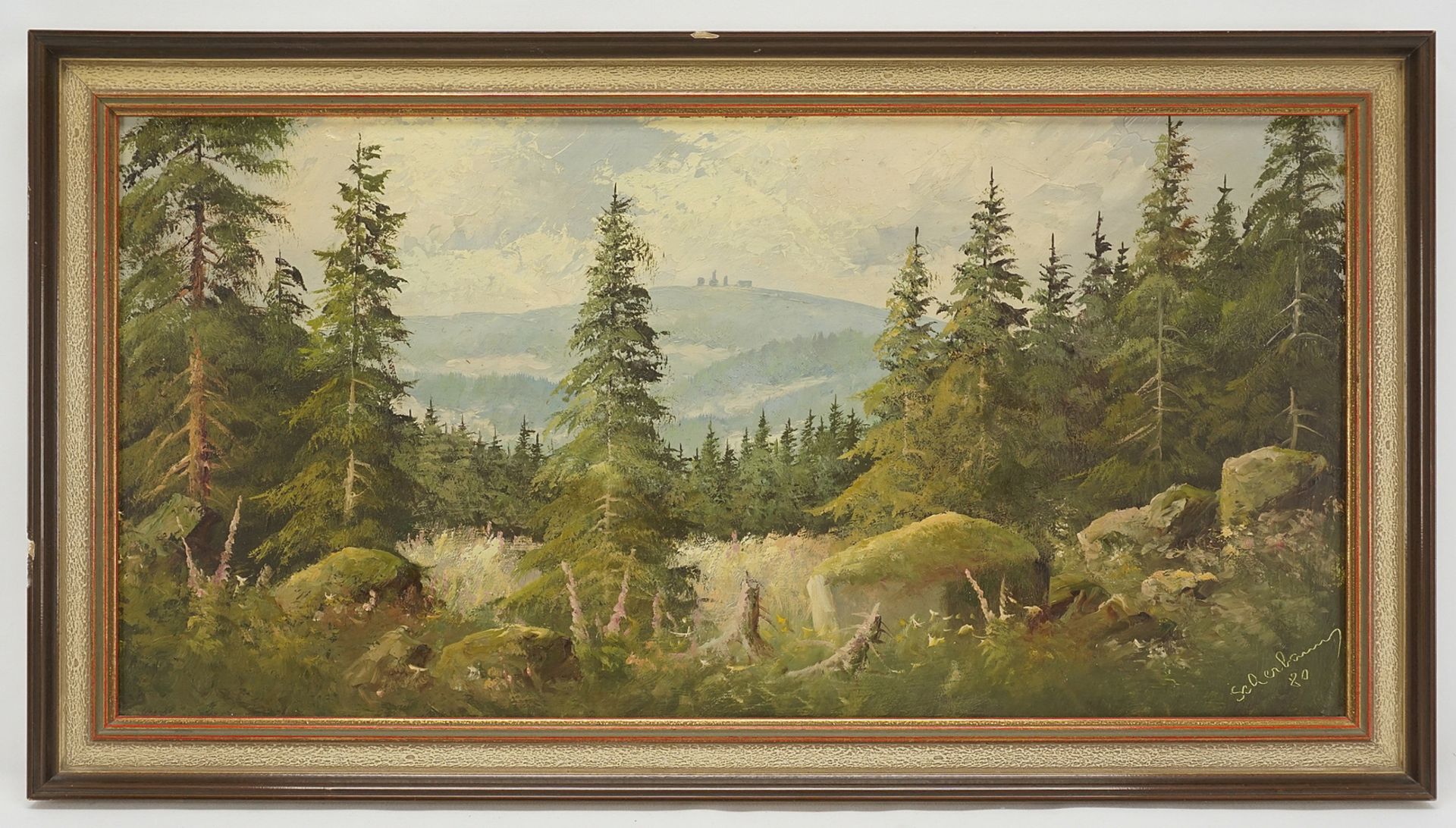 Rudolf Scherbaum, View of the Brocken - Image 2 of 4