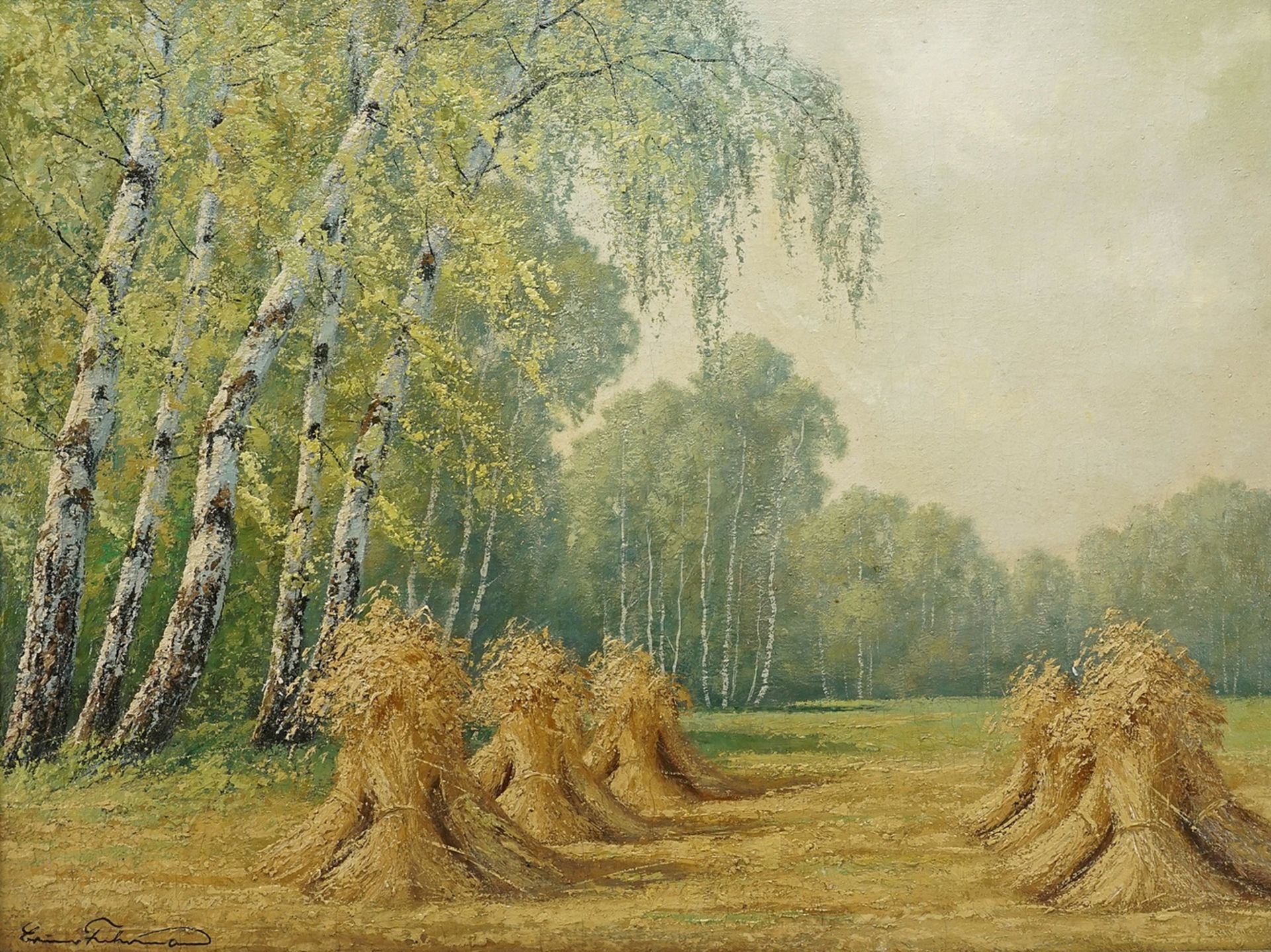 Prof. Bruno Fuhrmann, Late summer harvest landscape  