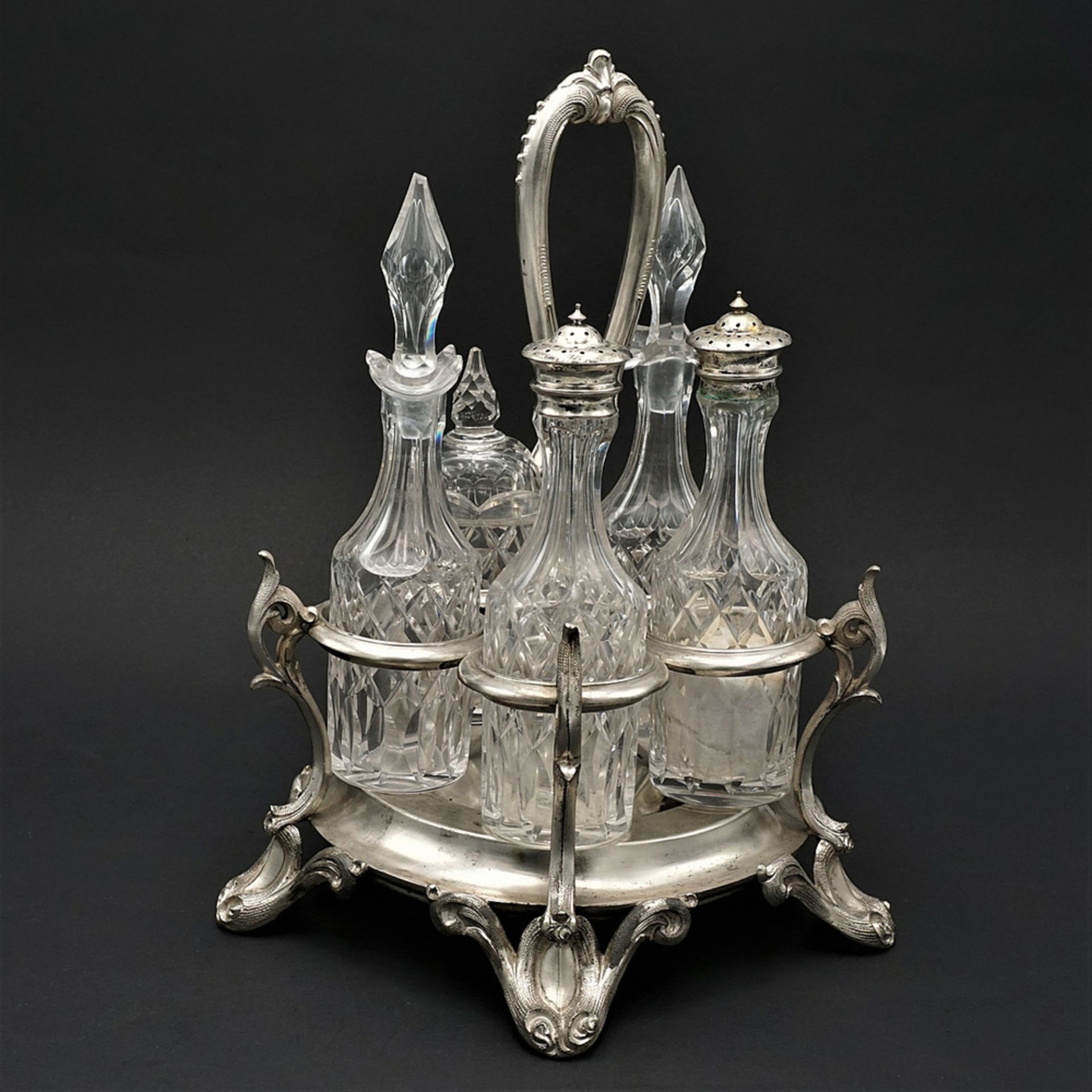 Five-piece menage / cruet set