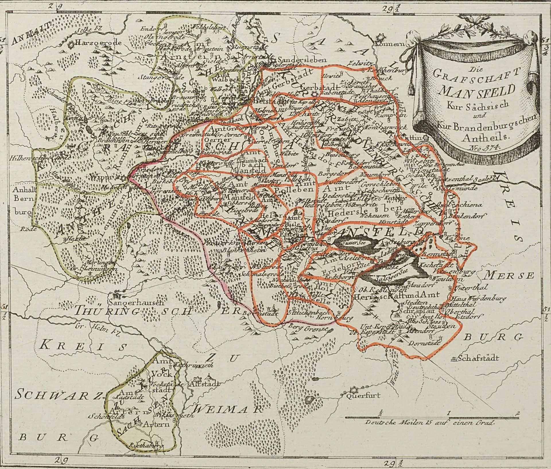 Two maps Mansfeld - Image 3 of 3