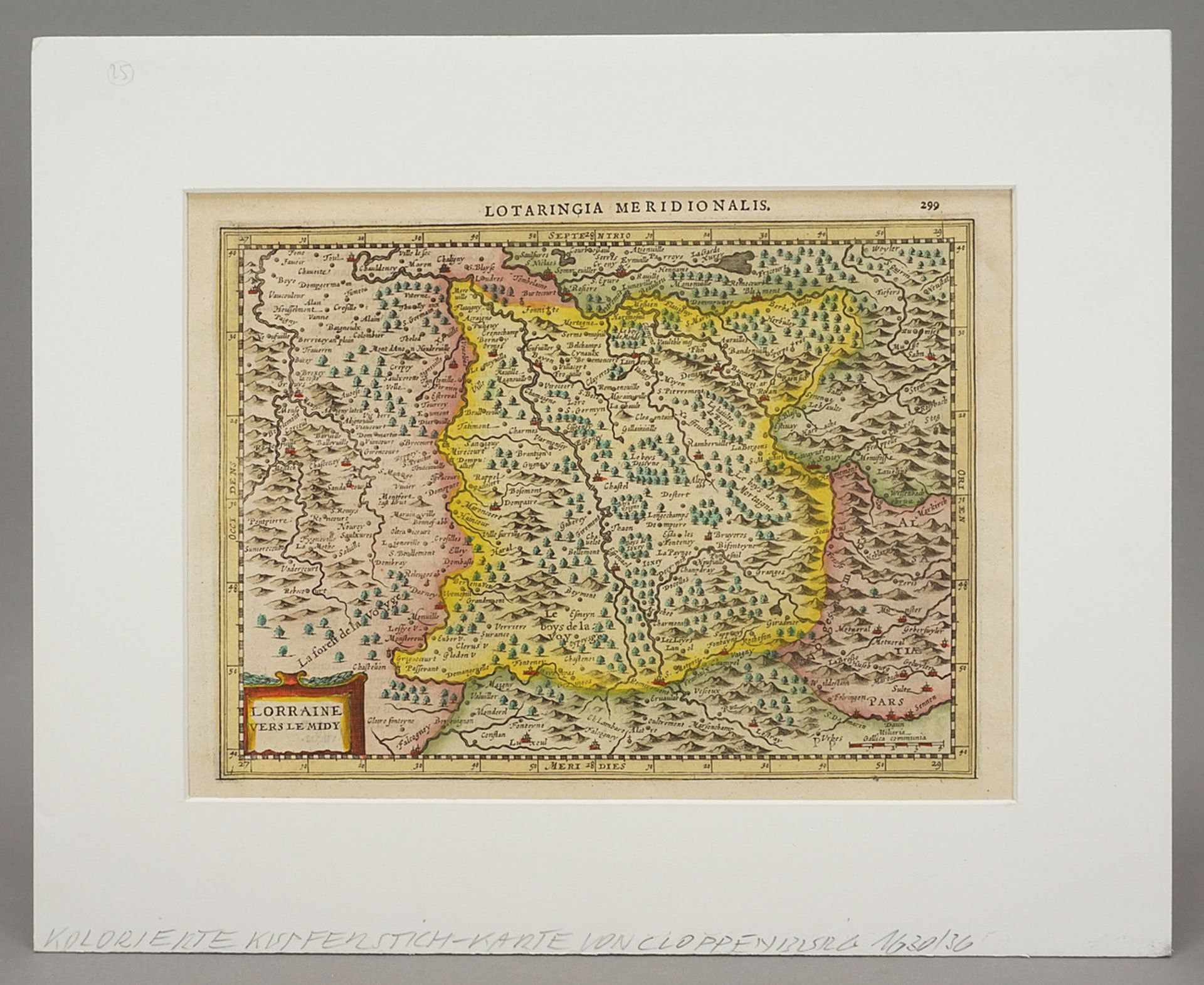 Johannes Janssonius (1588-1664), Map of Lorraine - Image 2 of 4