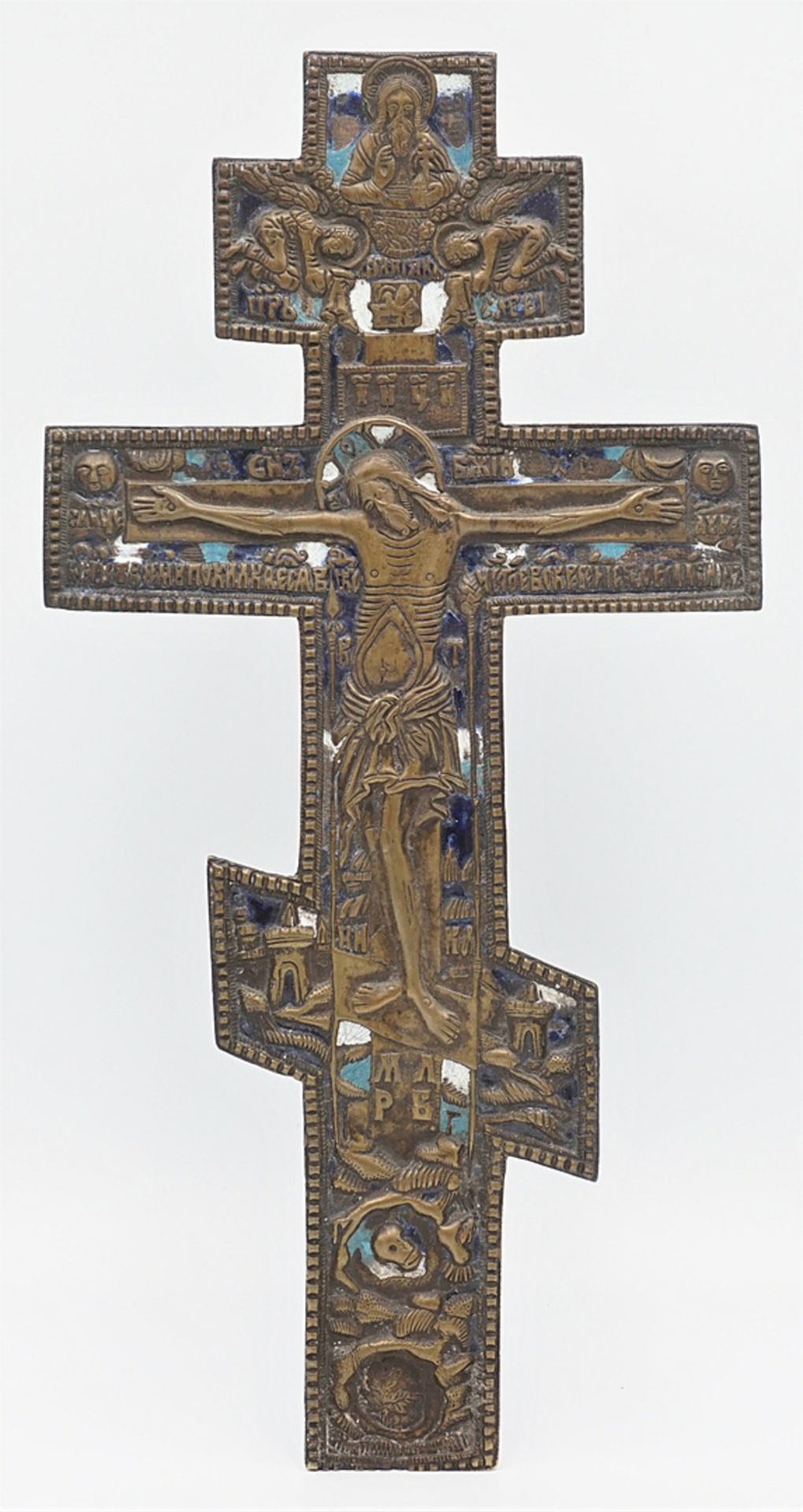 Russian crucifix / blessing cross, 18th /19th century