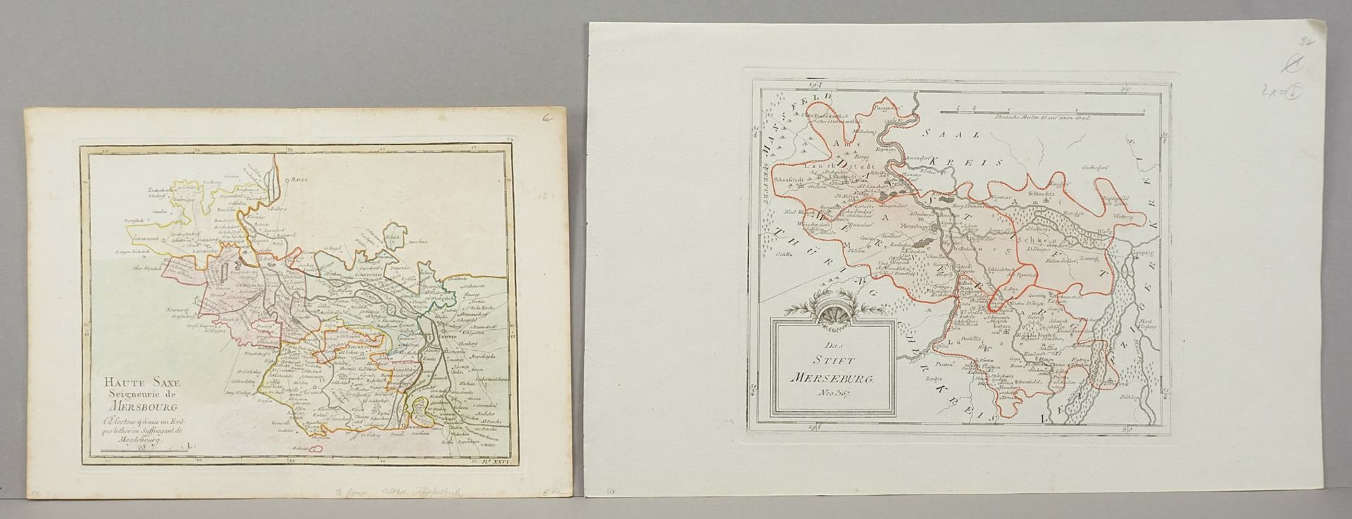 Two maps of Merseburg