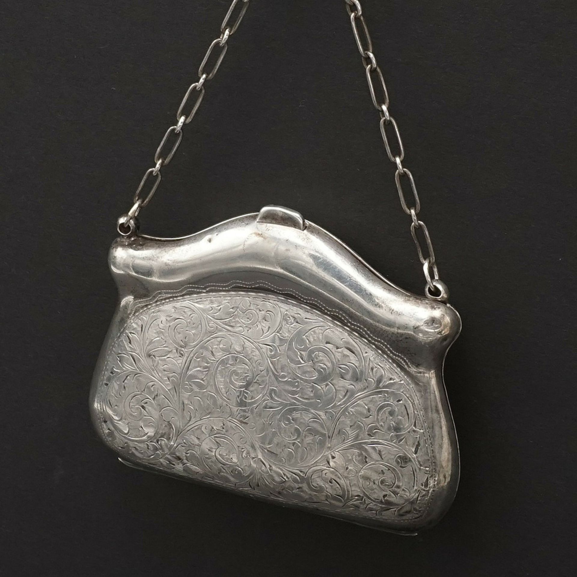 Silver wallet / bag, Art Nouveau