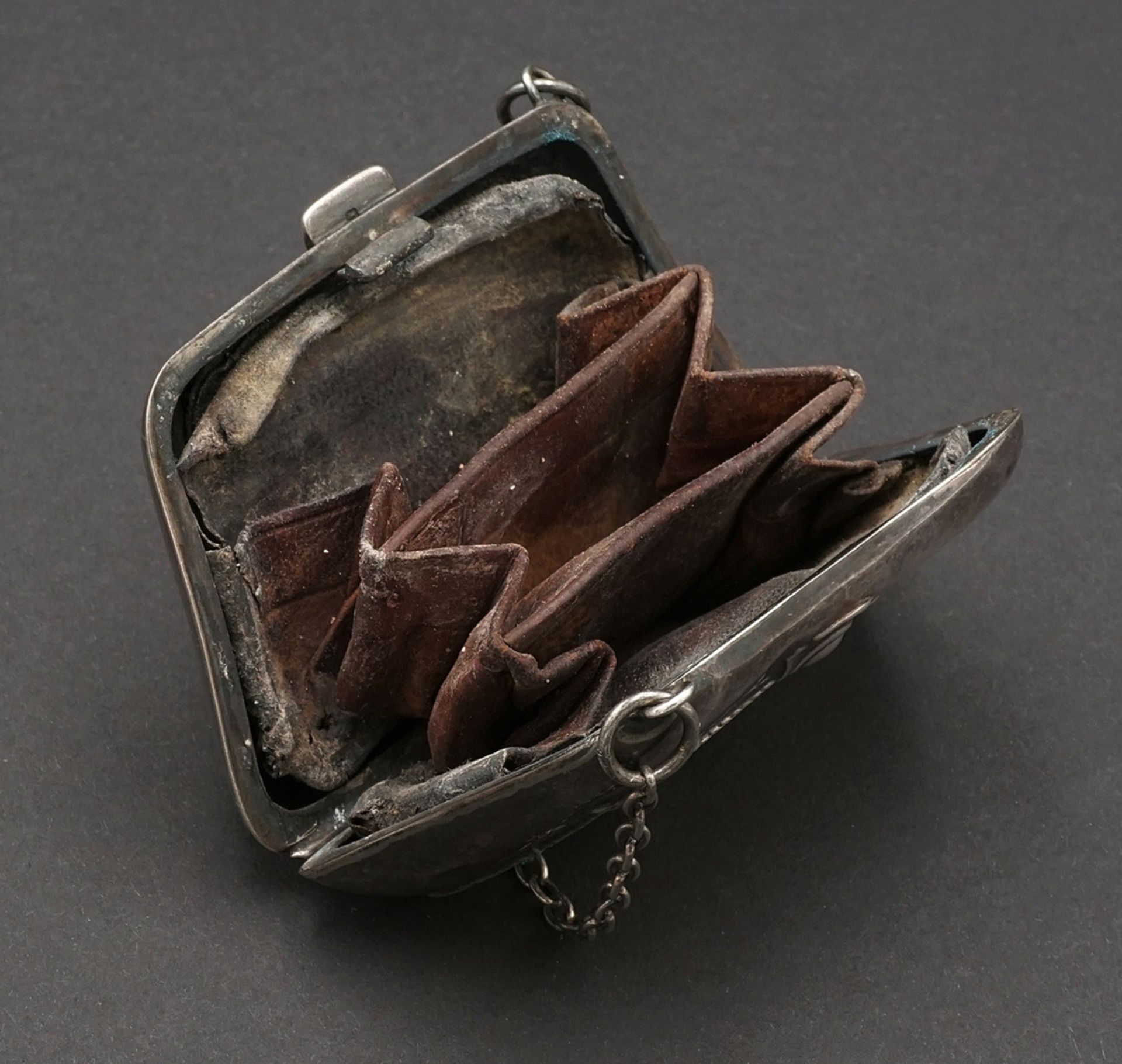 Silver wallet / bag, Art Nouveau - Image 6 of 6