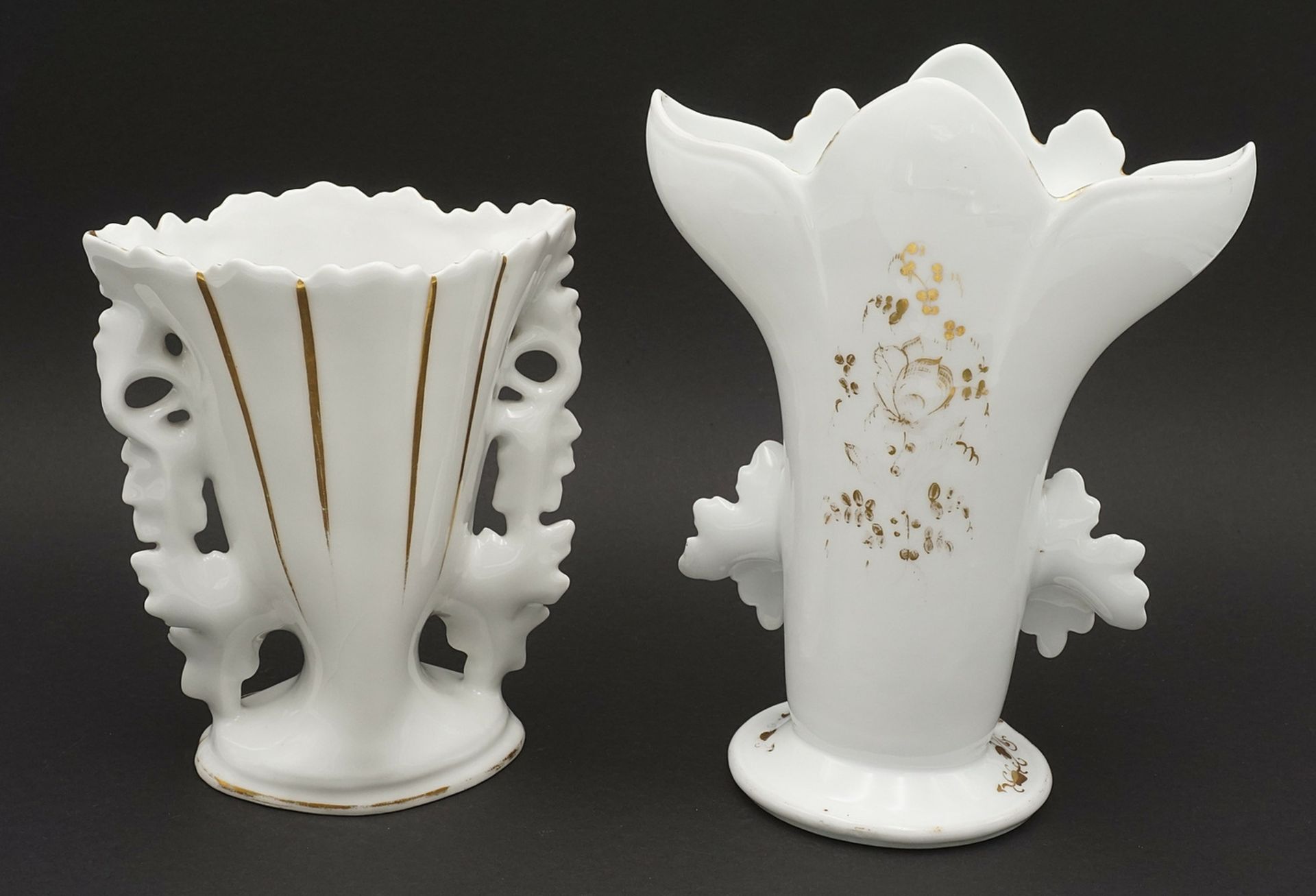 Two decorative vases, Art Nouveau - Image 2 of 3