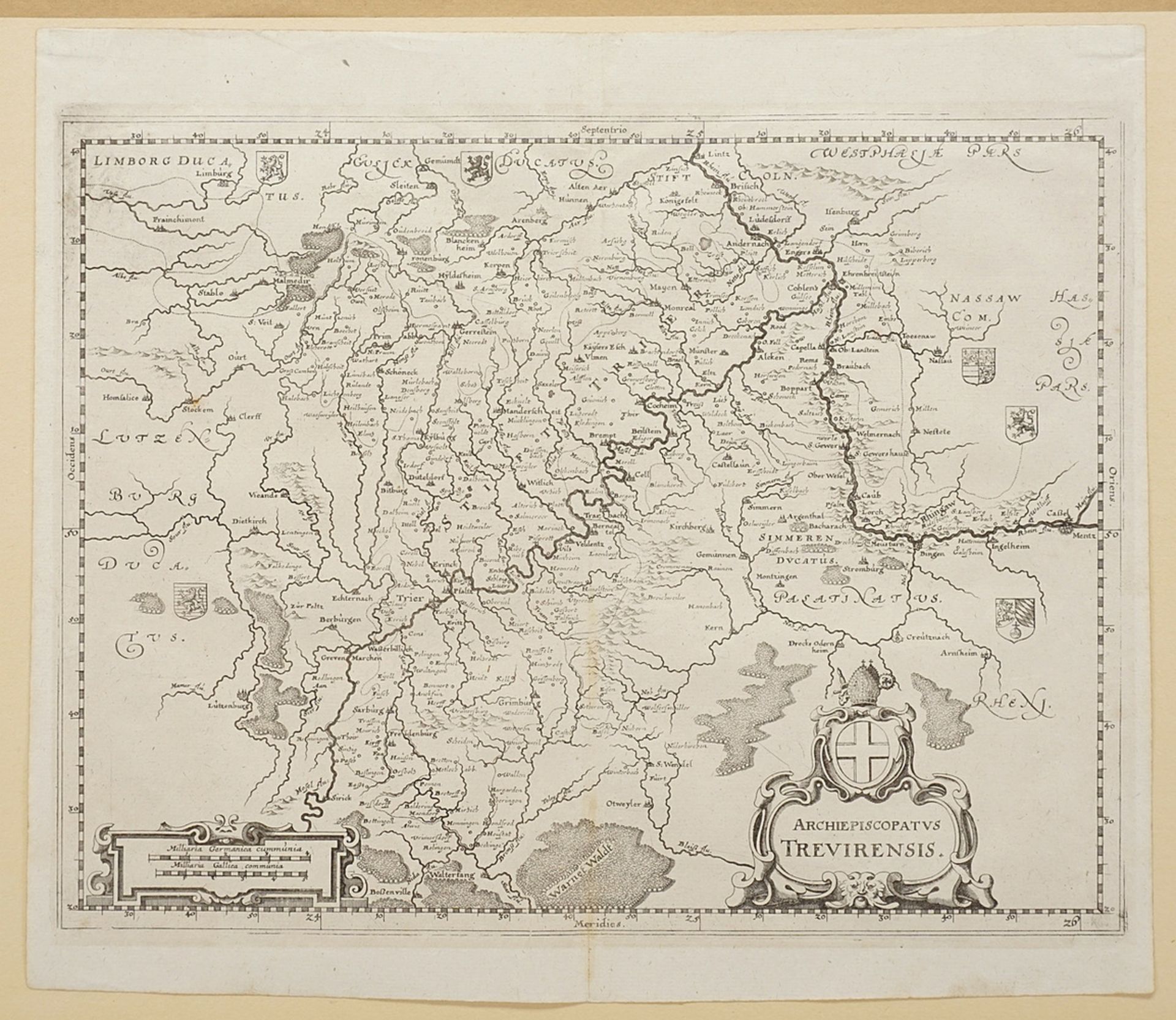 Matthäus Merian (1593-1650), Archdiocese of Trier - Image 3 of 3