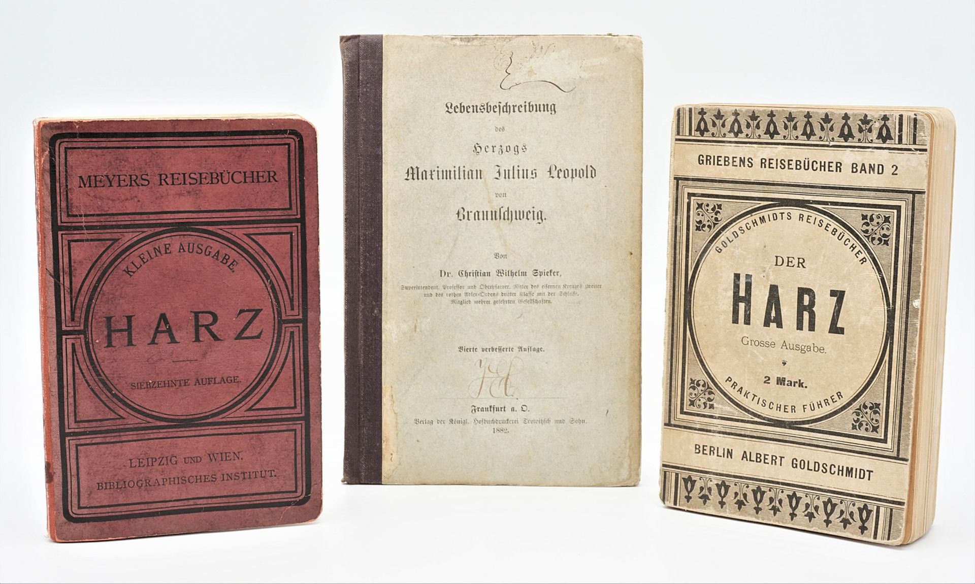 Two travel guides Harz and biography of the Duke of Brunswick