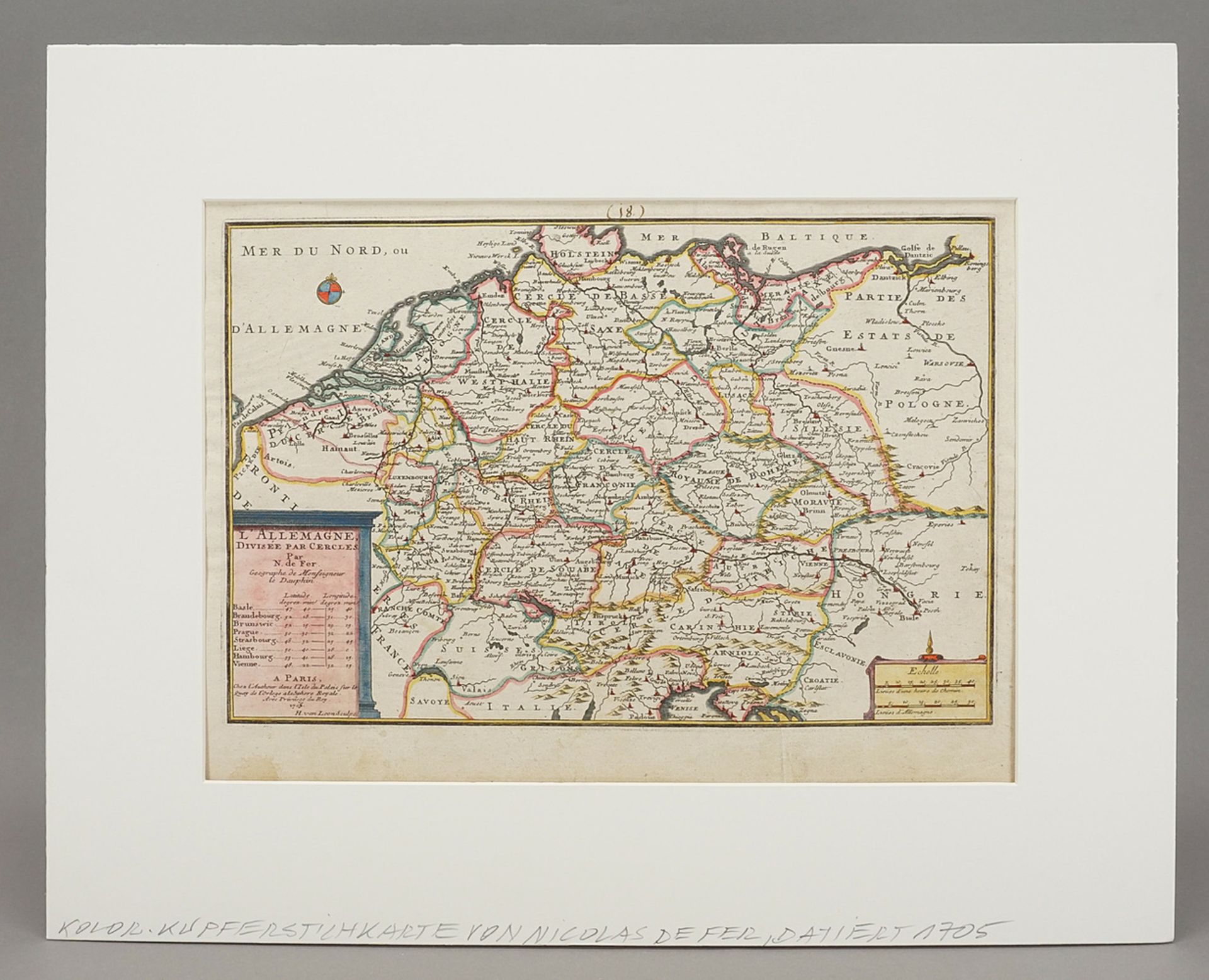 Herman van Loon, Map of Germany with its circles - Image 2 of 3