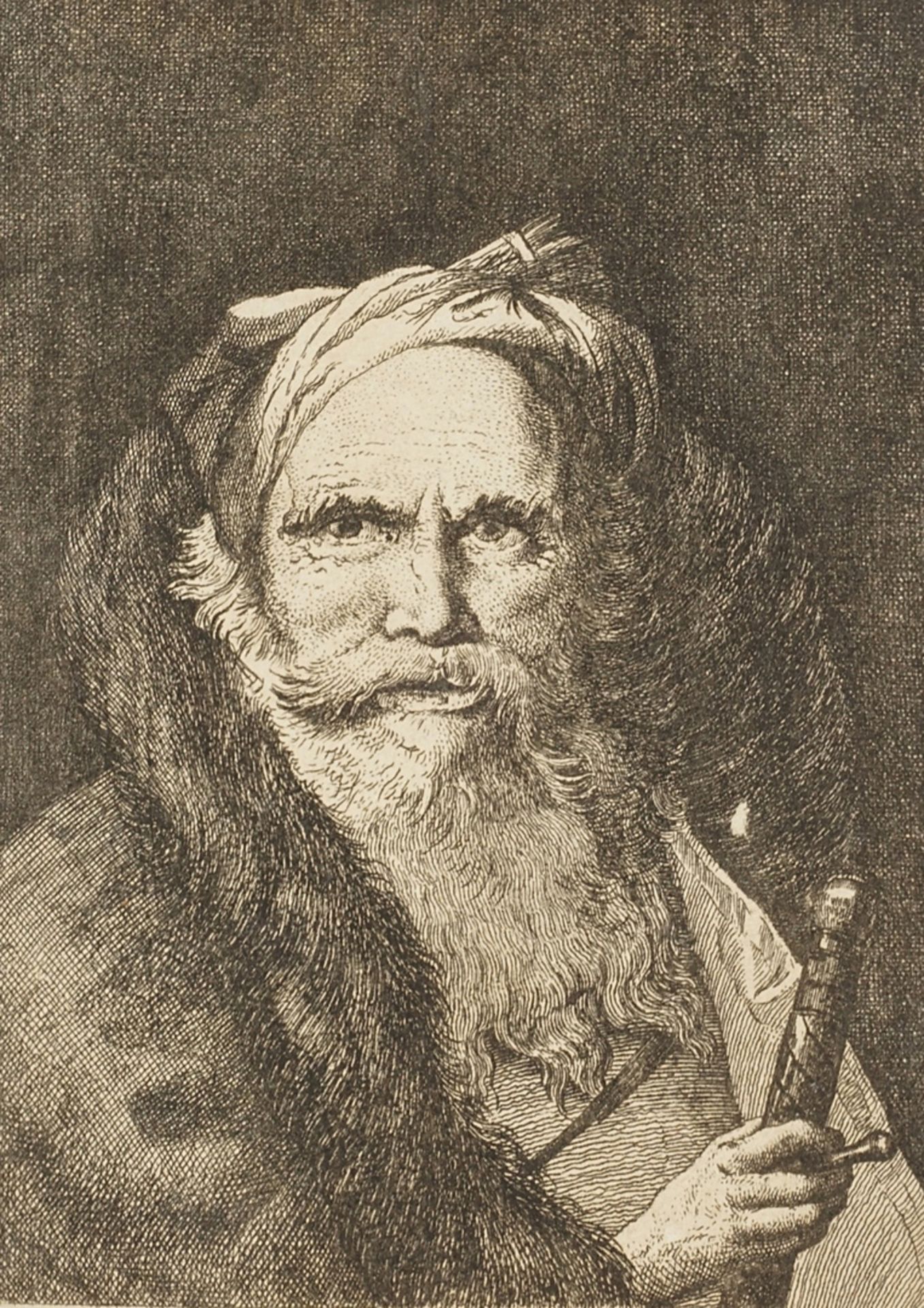 Giovanni Benedetto Castiglione (1609-1664), Portrait of an elderly Gentleman