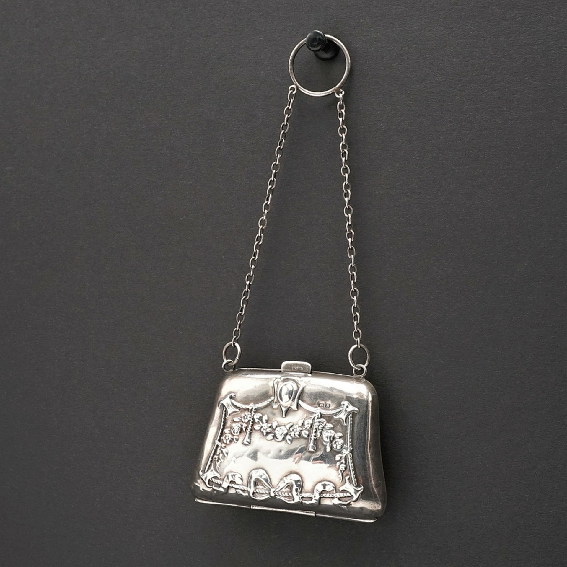 Silver wallet / bag, Art Nouveau - Image 3 of 6