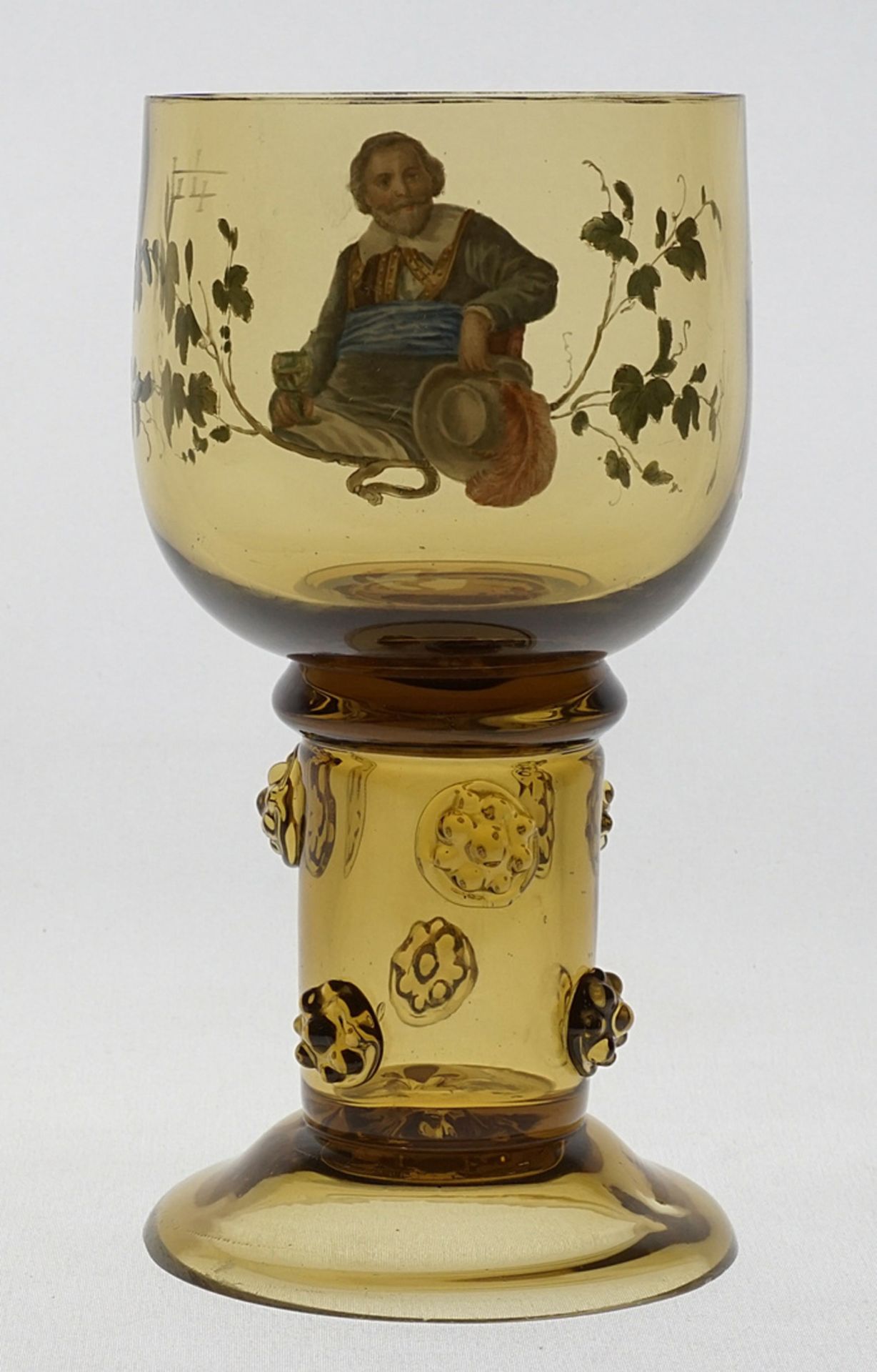 Nub glass / Römer with enamel picture - Image 2 of 3