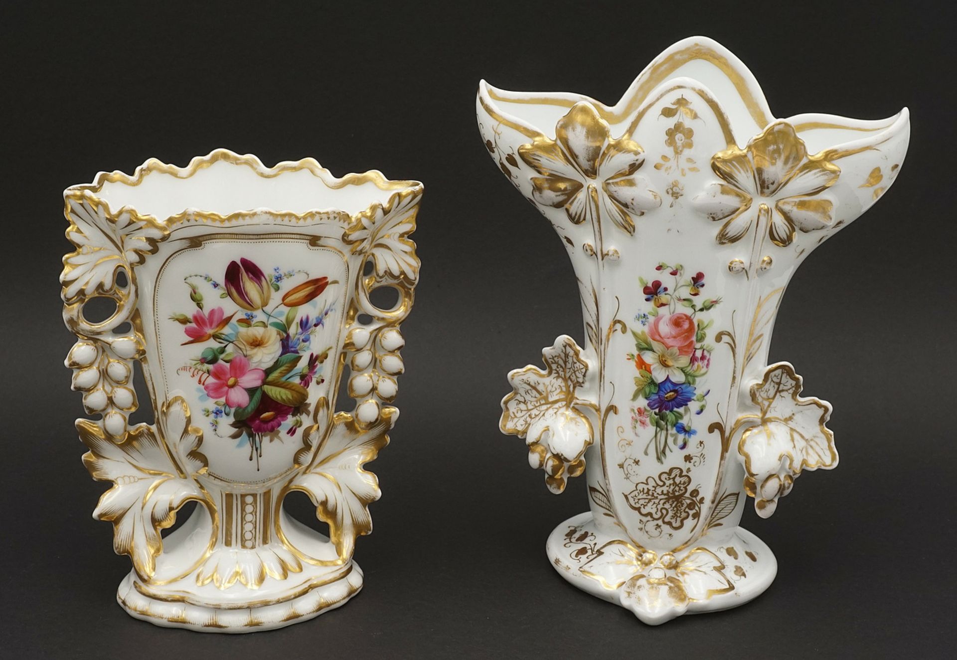 Two decorative vases, Art Nouveau