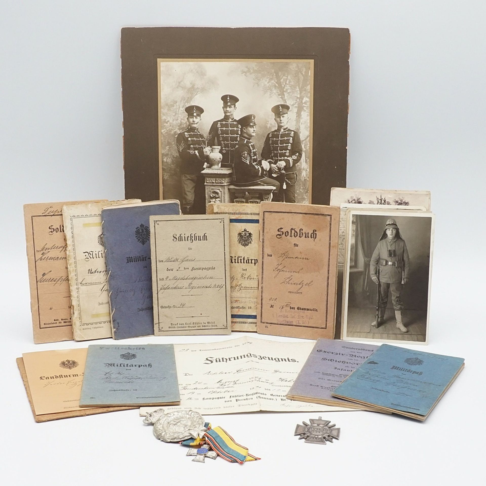 Collection of military documents WW I 
