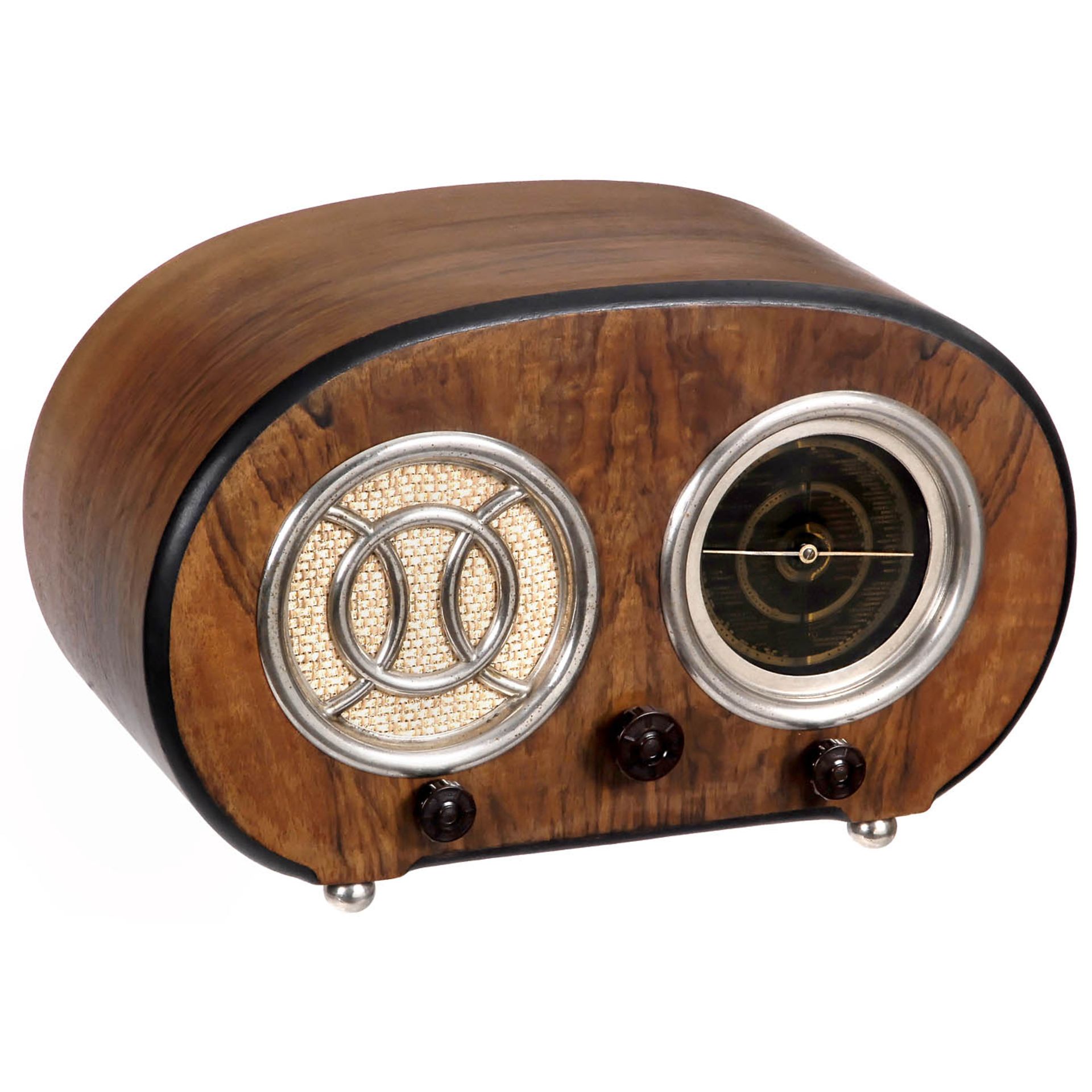 Four Small Radio Receivers in Wood Cases - Bild 2 aus 5