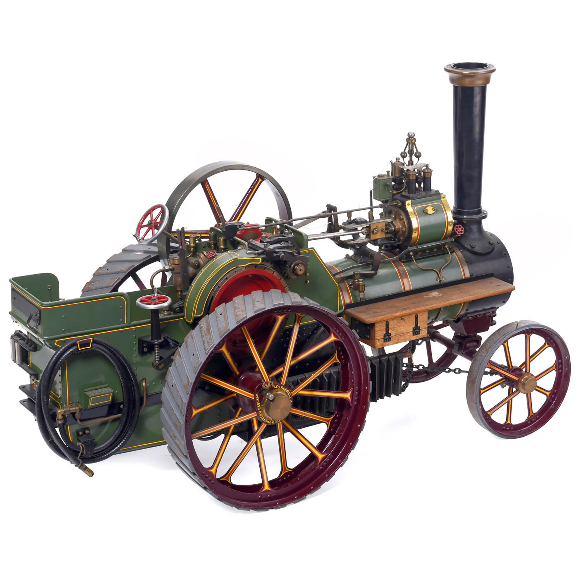 Three-Inch Scale Model of a Burrell Live Steam Traction Engine, c. 1975 - Bild 2 aus 6