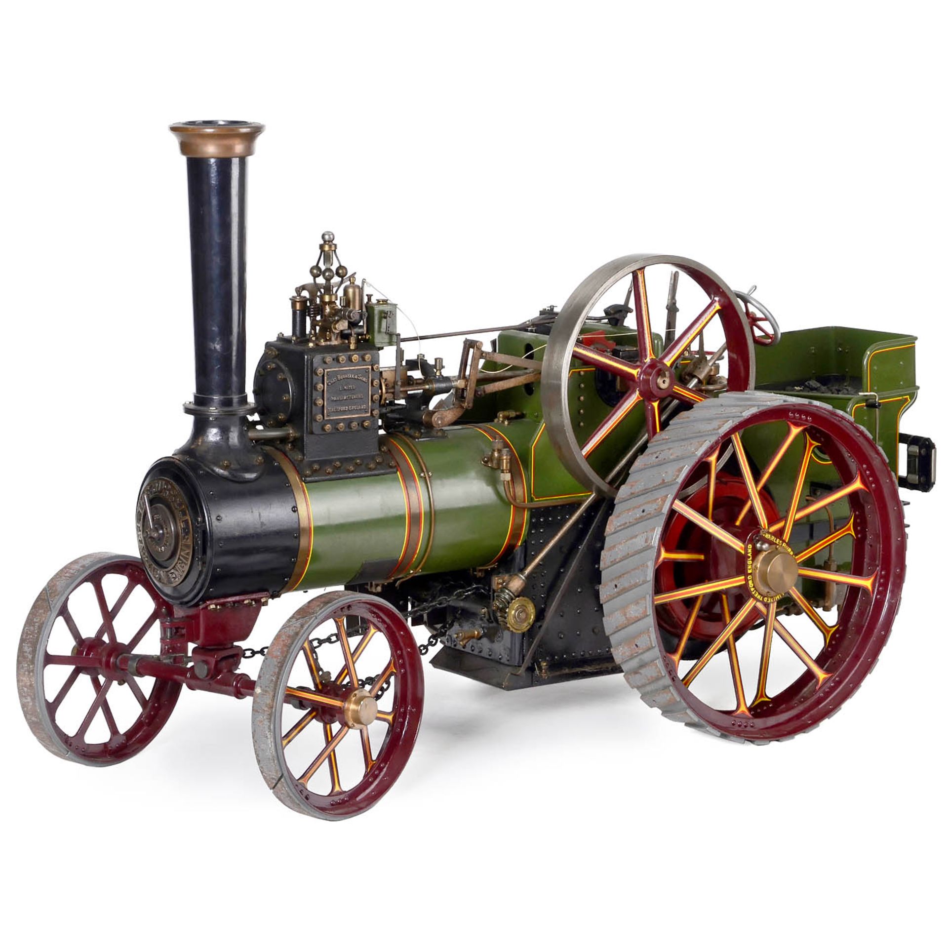 Three-Inch Scale Model of a Burrell Live Steam Traction Engine, c. 1975