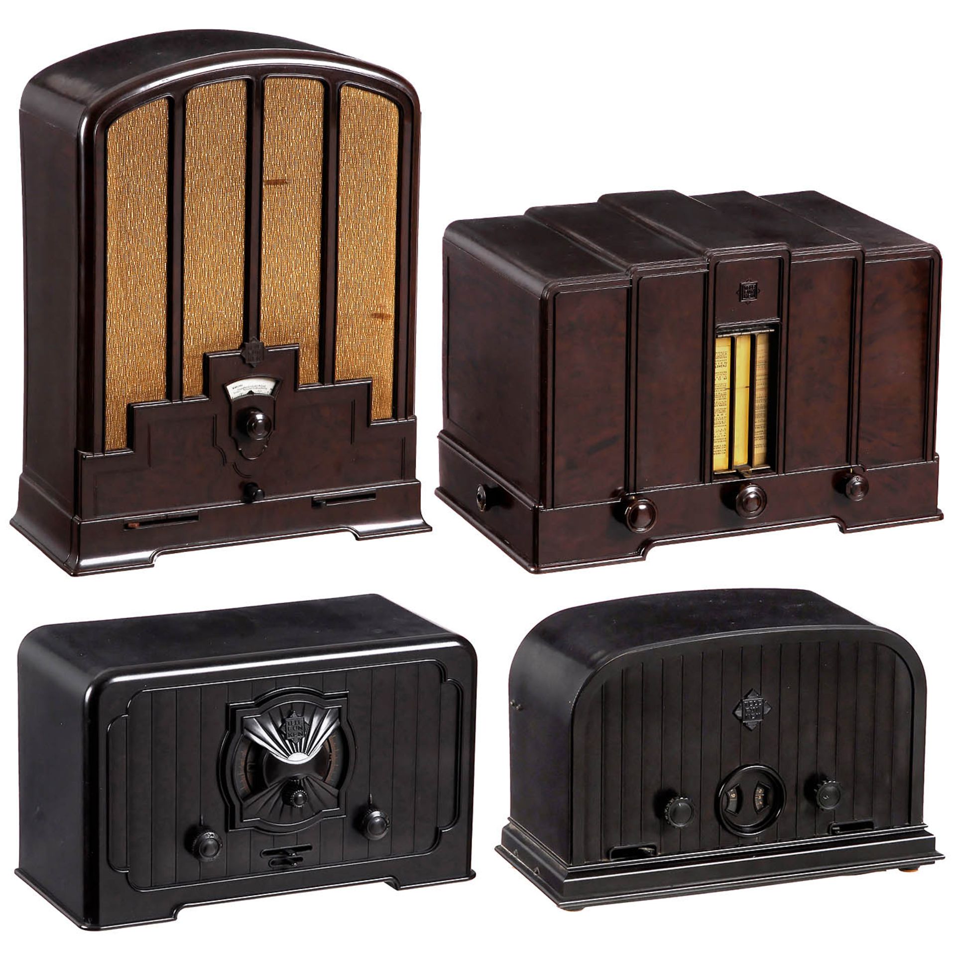 Four Telefunken Bakelite Radios