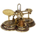 Antique Boulle Letter Scale by Sampson Mordan & Co., London, c. 1890