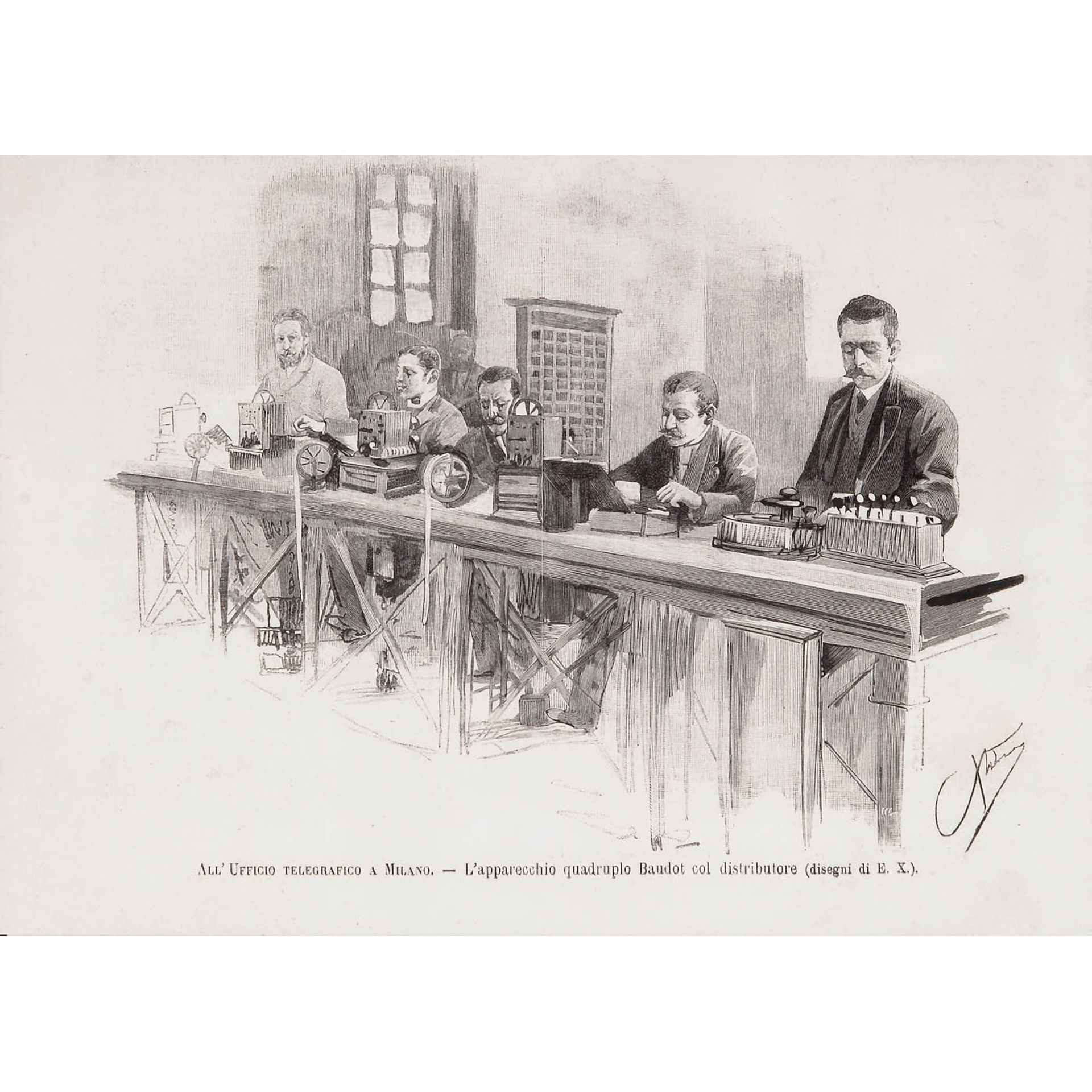 Receiver for Baudot Multiplex Type-Printing Telegraph System, c. 1875 - Bild 3 aus 3