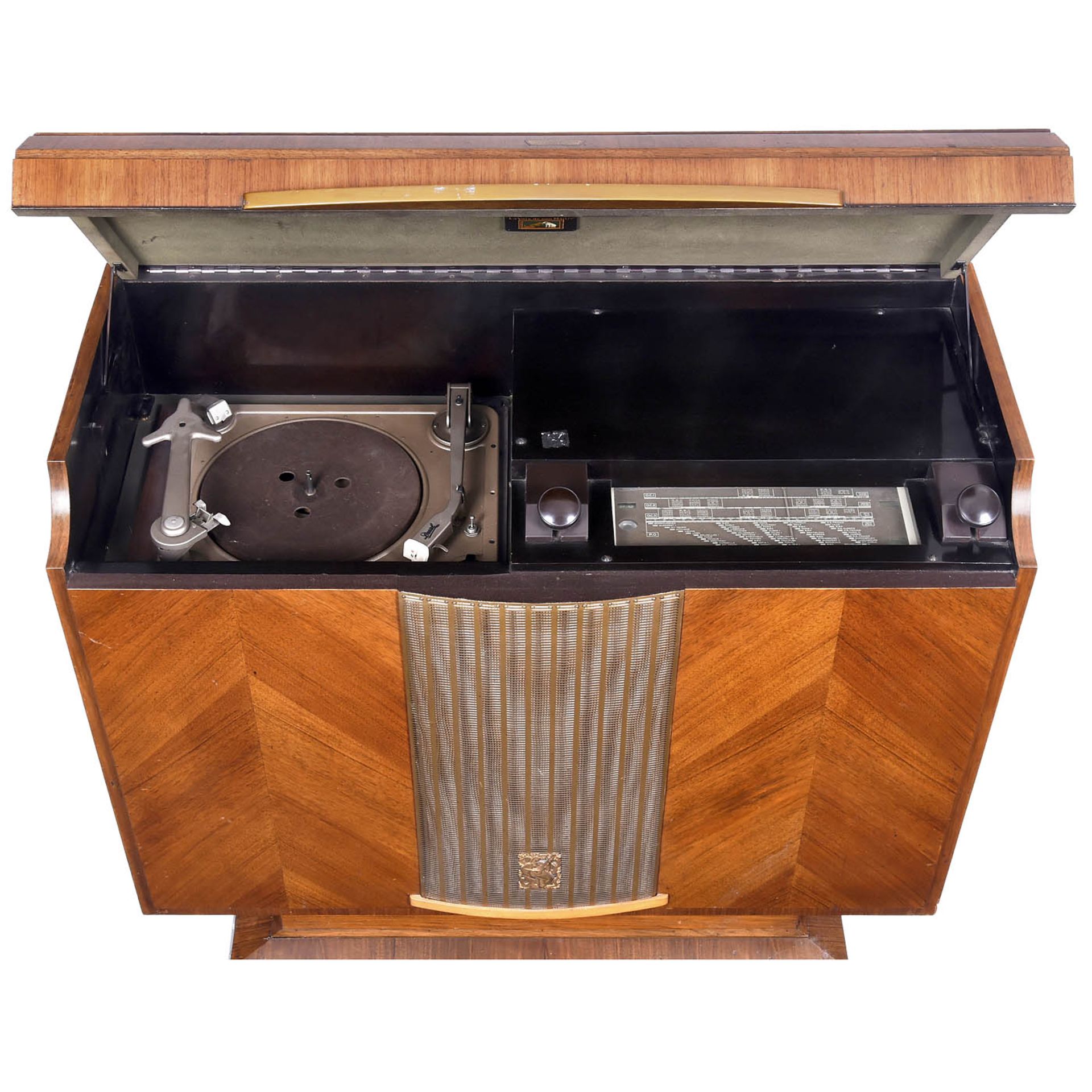Pathé-Marconi Radio Furniture with Record Player, c. 1950 - Bild 2 aus 2