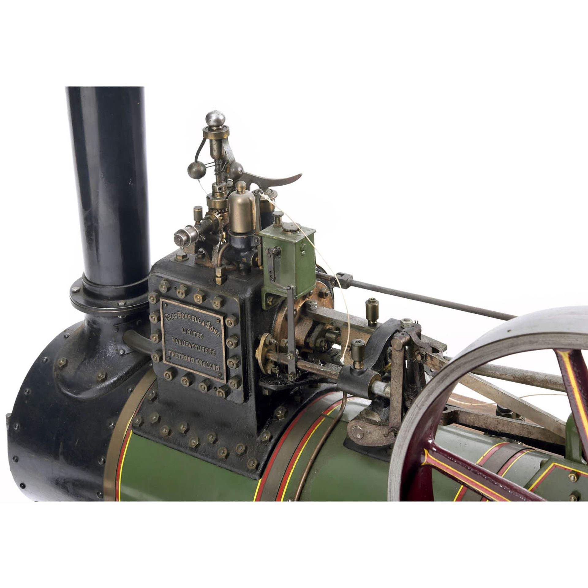 Three-Inch Scale Model of a Burrell Live Steam Traction Engine, c. 1975 - Bild 5 aus 6