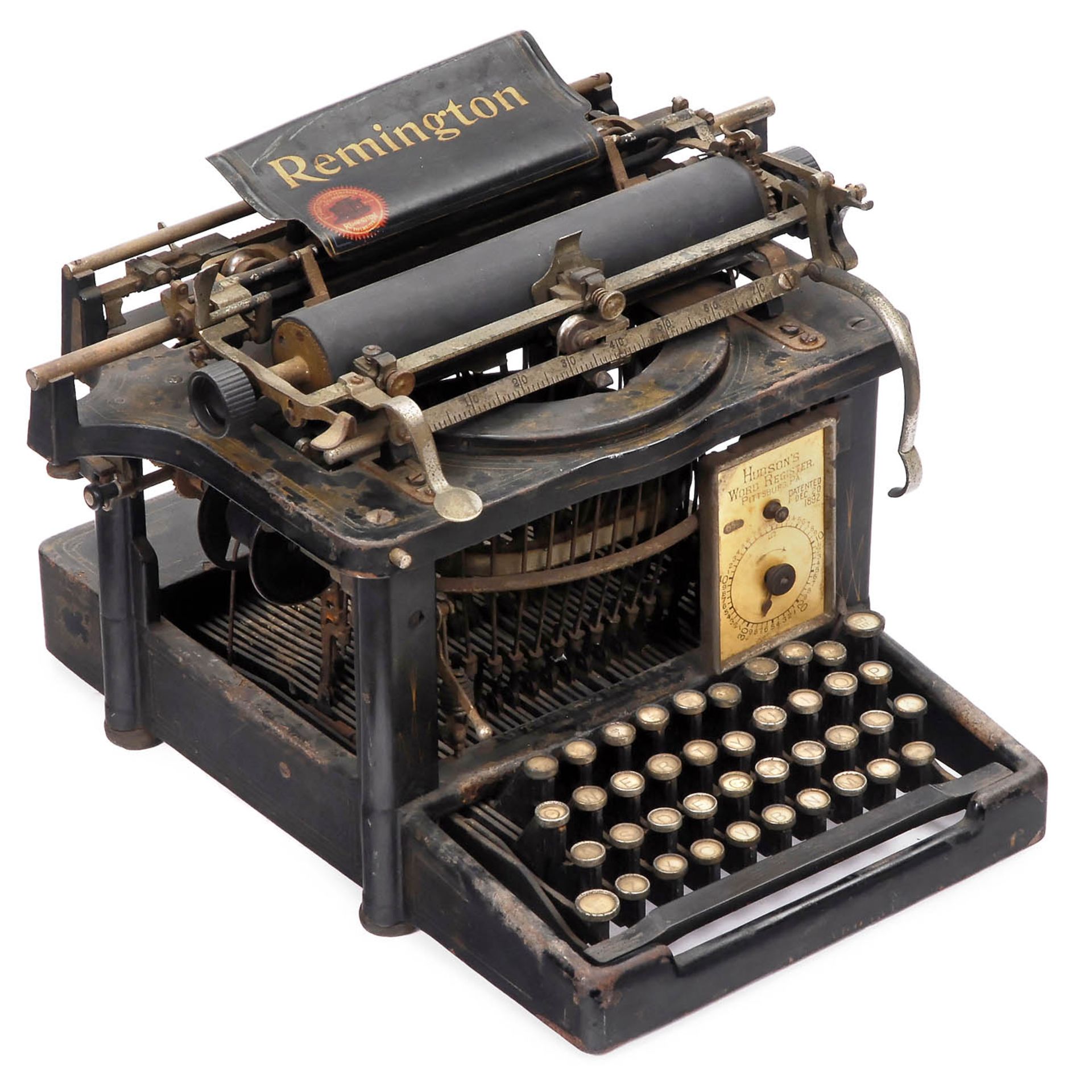 Remington Standard No. 6 with Hudson's Word Register, 1894