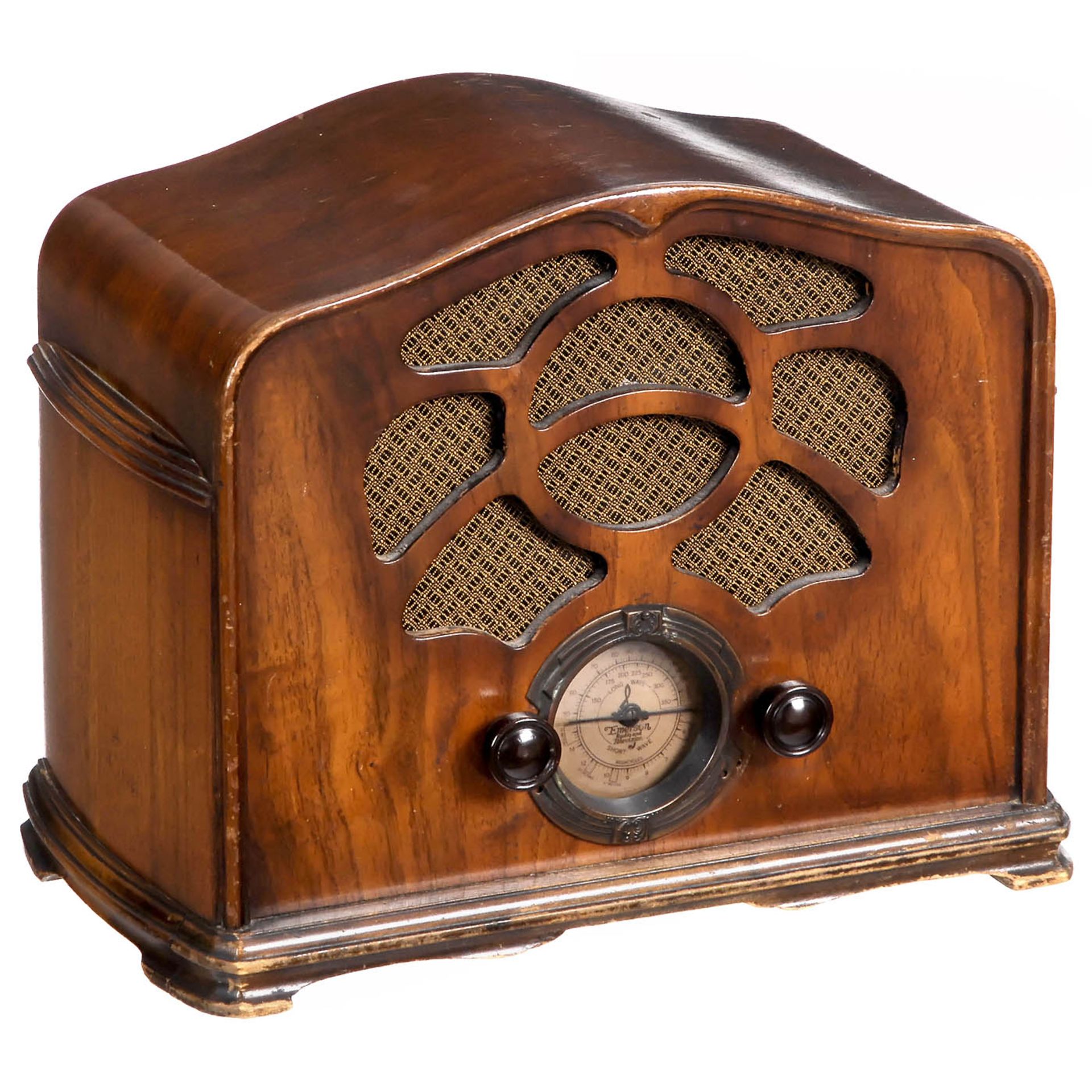 Four Small Radio Receivers in Wood Cases - Bild 4 aus 5