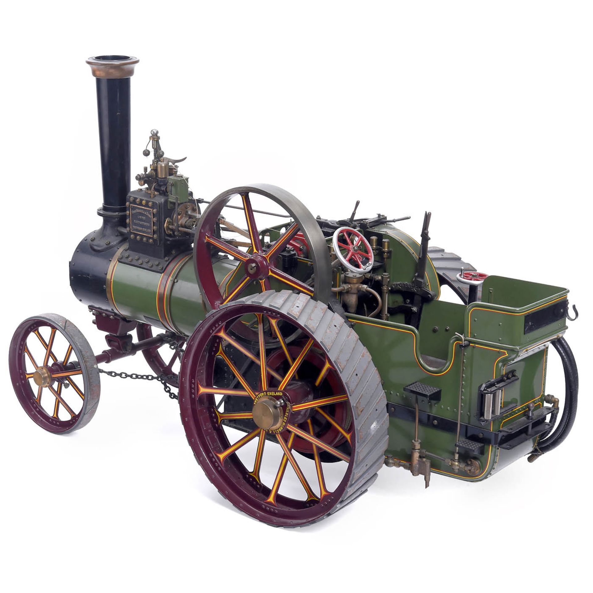 Three-Inch Scale Model of a Burrell Live Steam Traction Engine, c. 1975 - Bild 3 aus 6