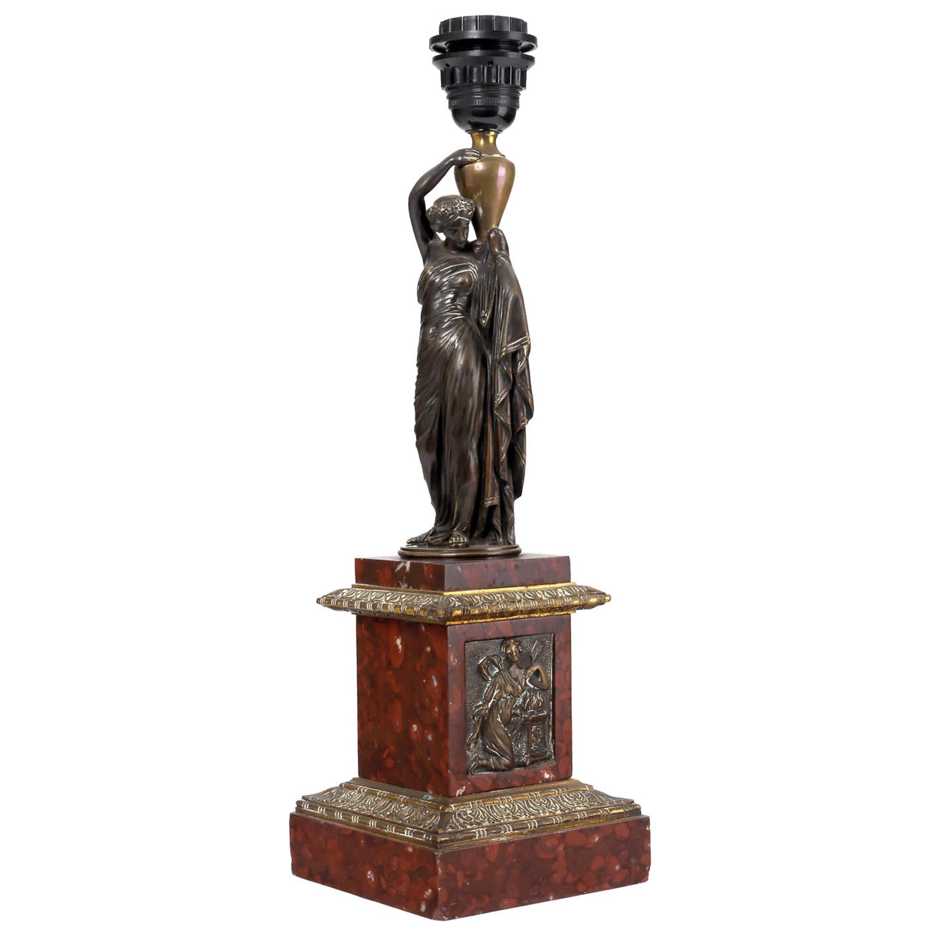 French Bronze Figure by Pradier, c. 1850-70 - Image 2 of 4