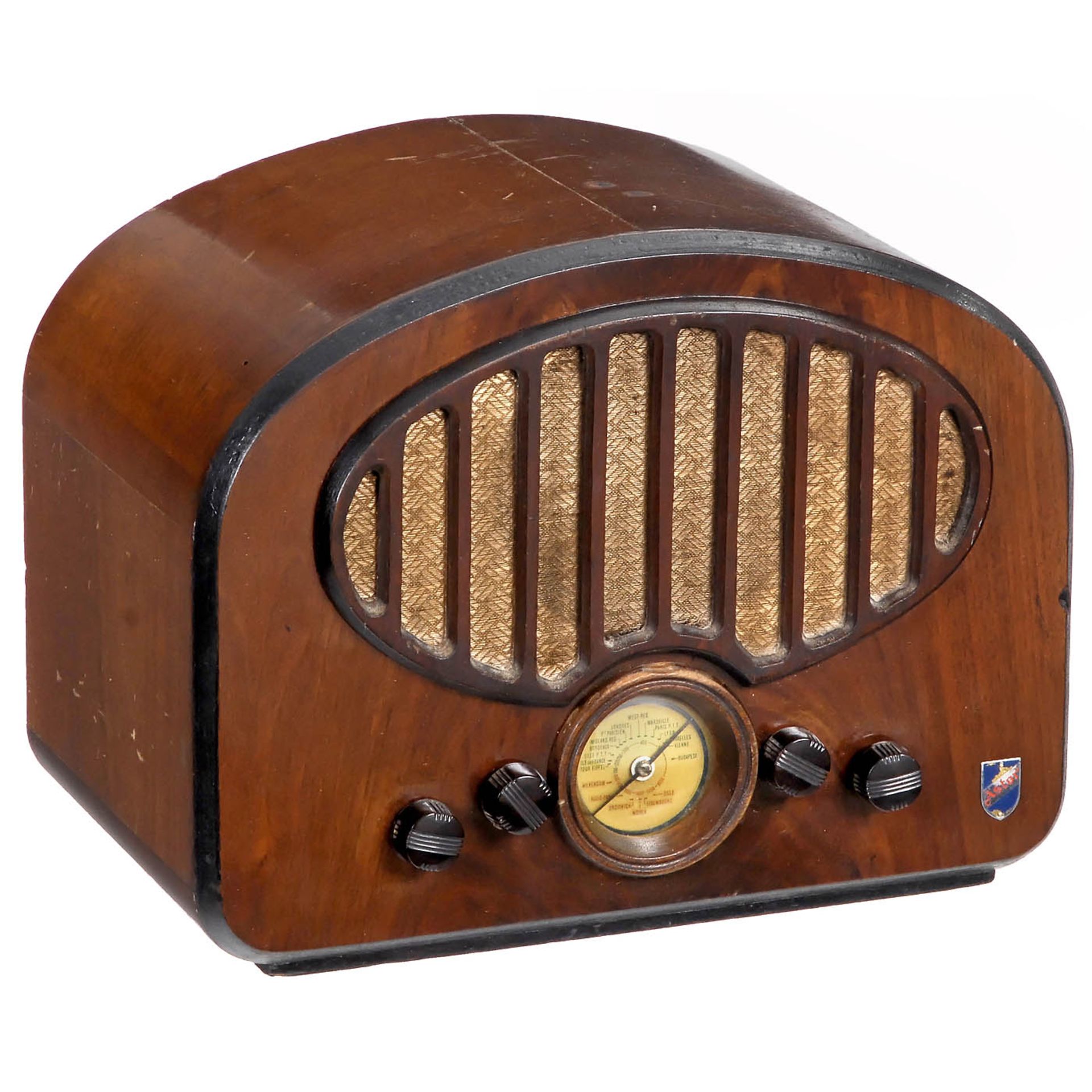 Four Small Radio Receivers in Wood Cases - Bild 5 aus 5