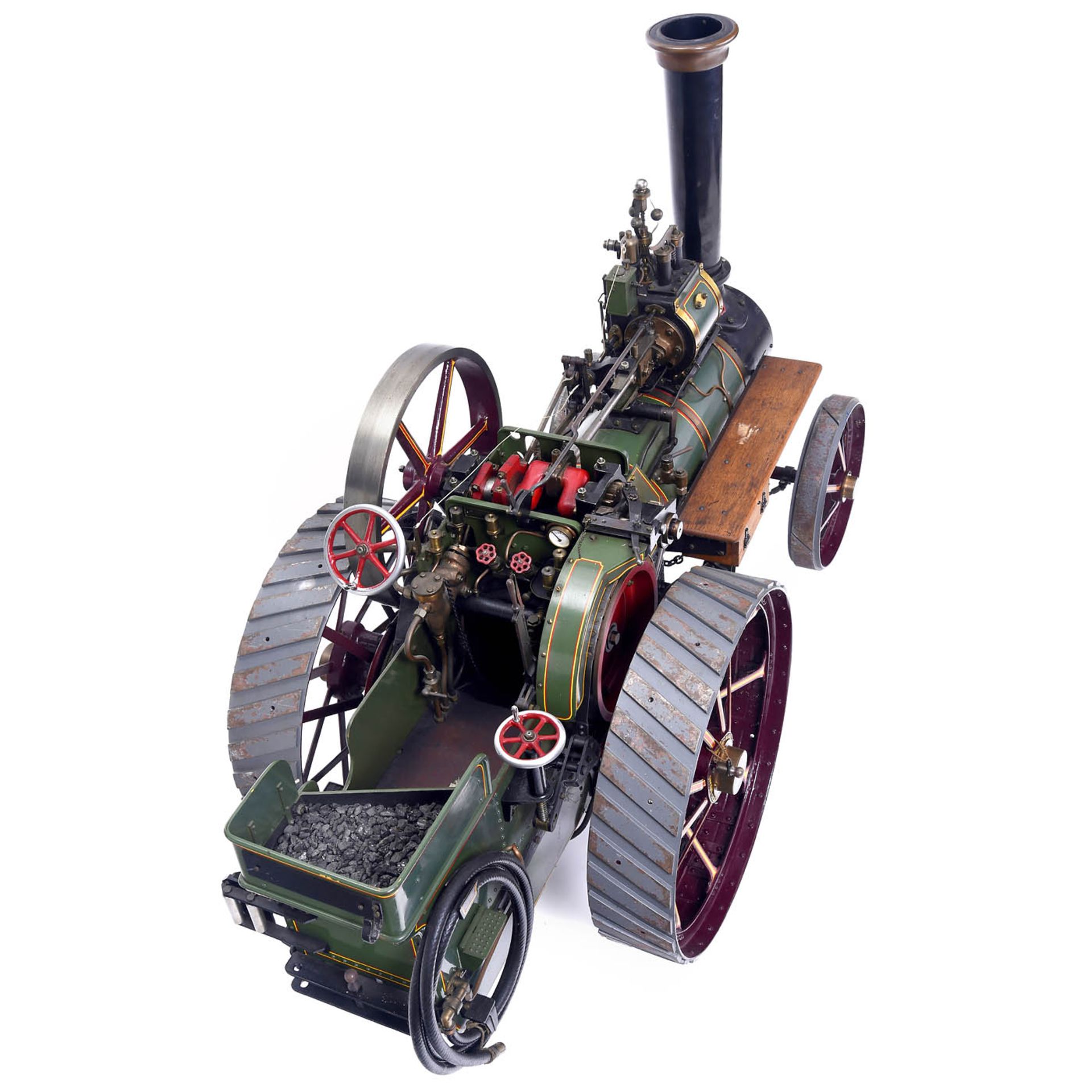 Three-Inch Scale Model of a Burrell Live Steam Traction Engine, c. 1975 - Bild 4 aus 6