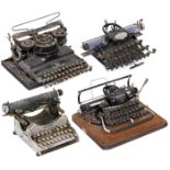 4 Small American Typewriters