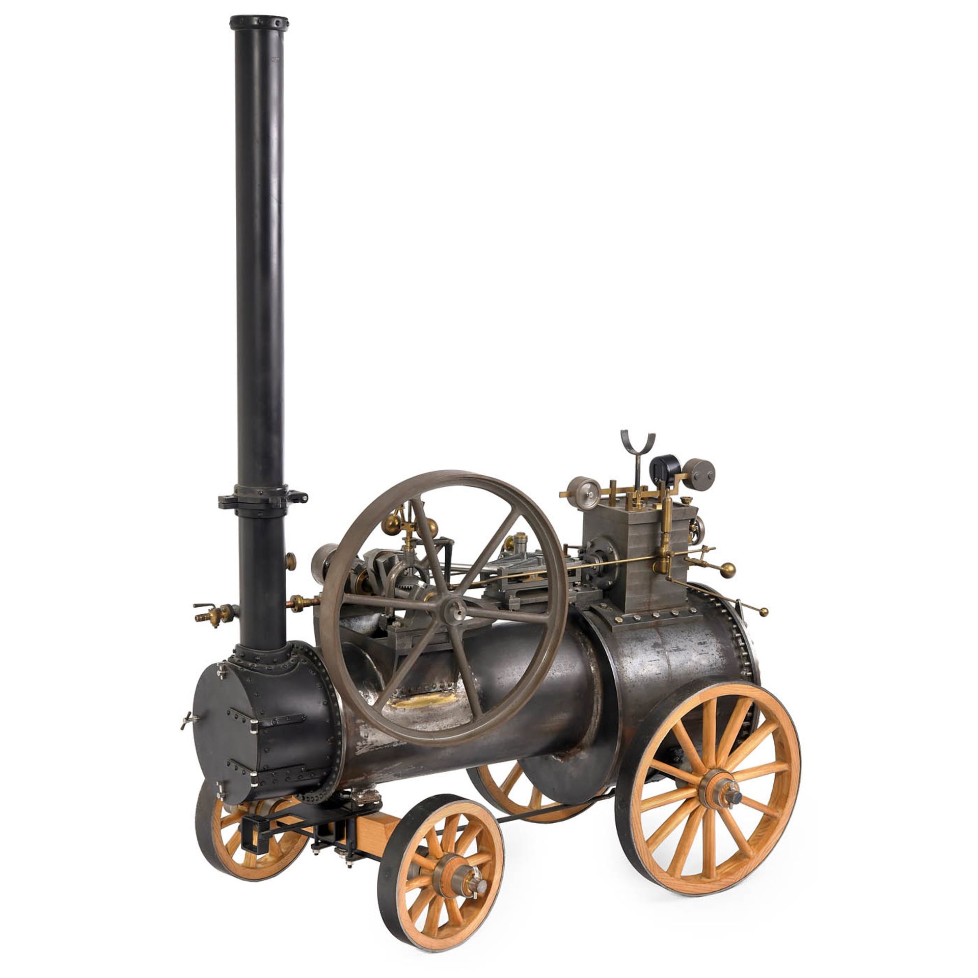 1 ½ in. Scale Model of a Horse-Drawn Portable Engine, c. 1980 - Bild 2 aus 6