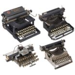 4 Small American Typewriters